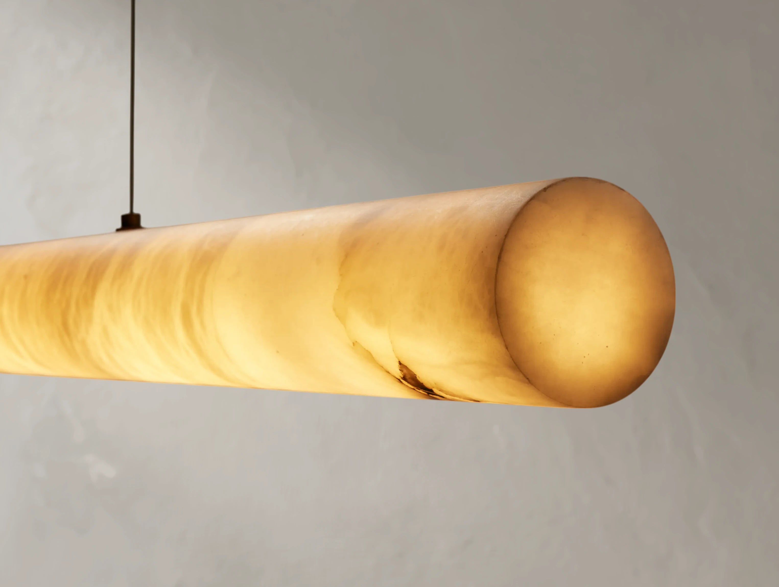 Hamary Chiseled Linear Alabaster Chandelier