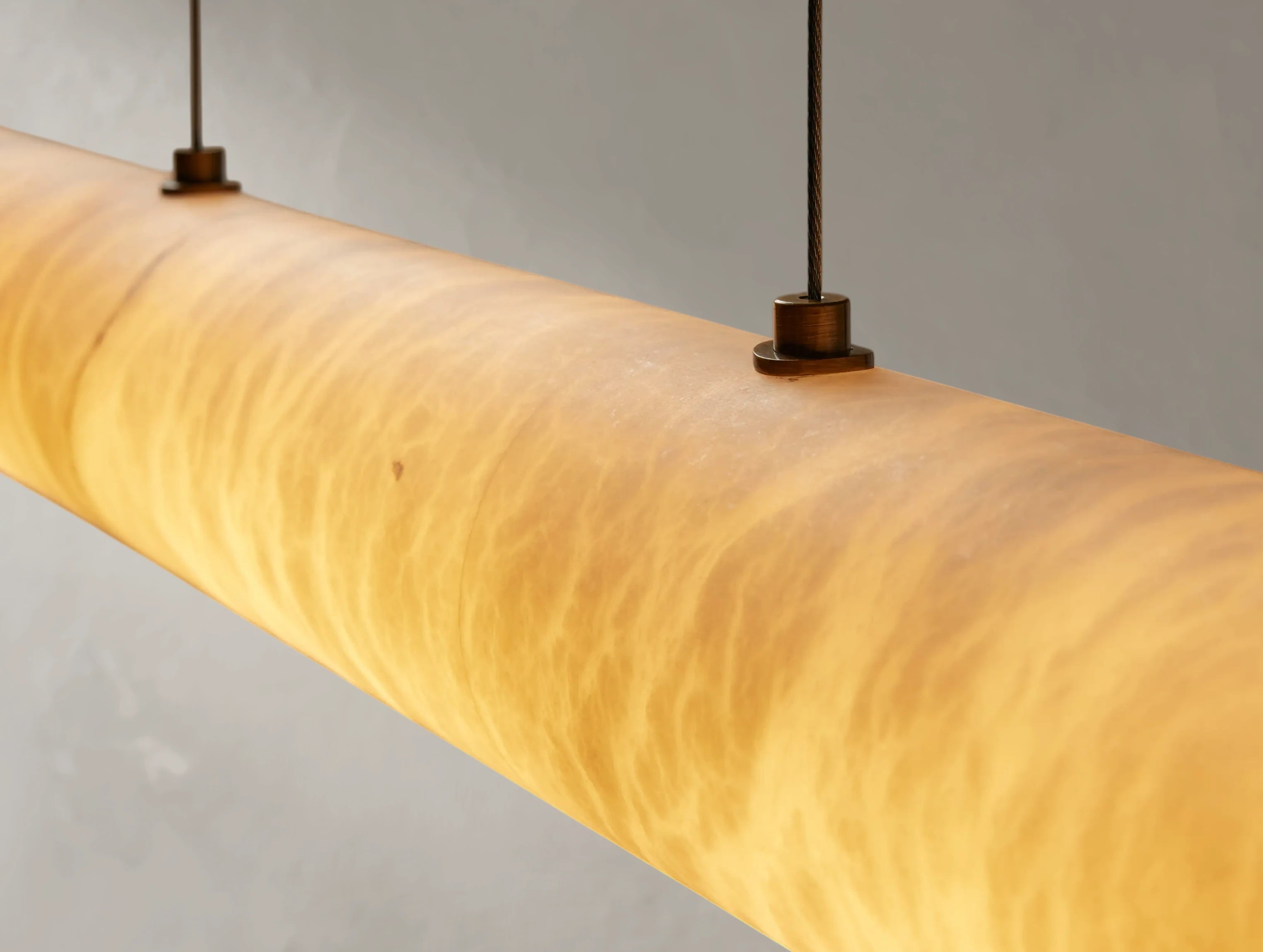 Hamary Chiseled Linear Alabaster Chandelier