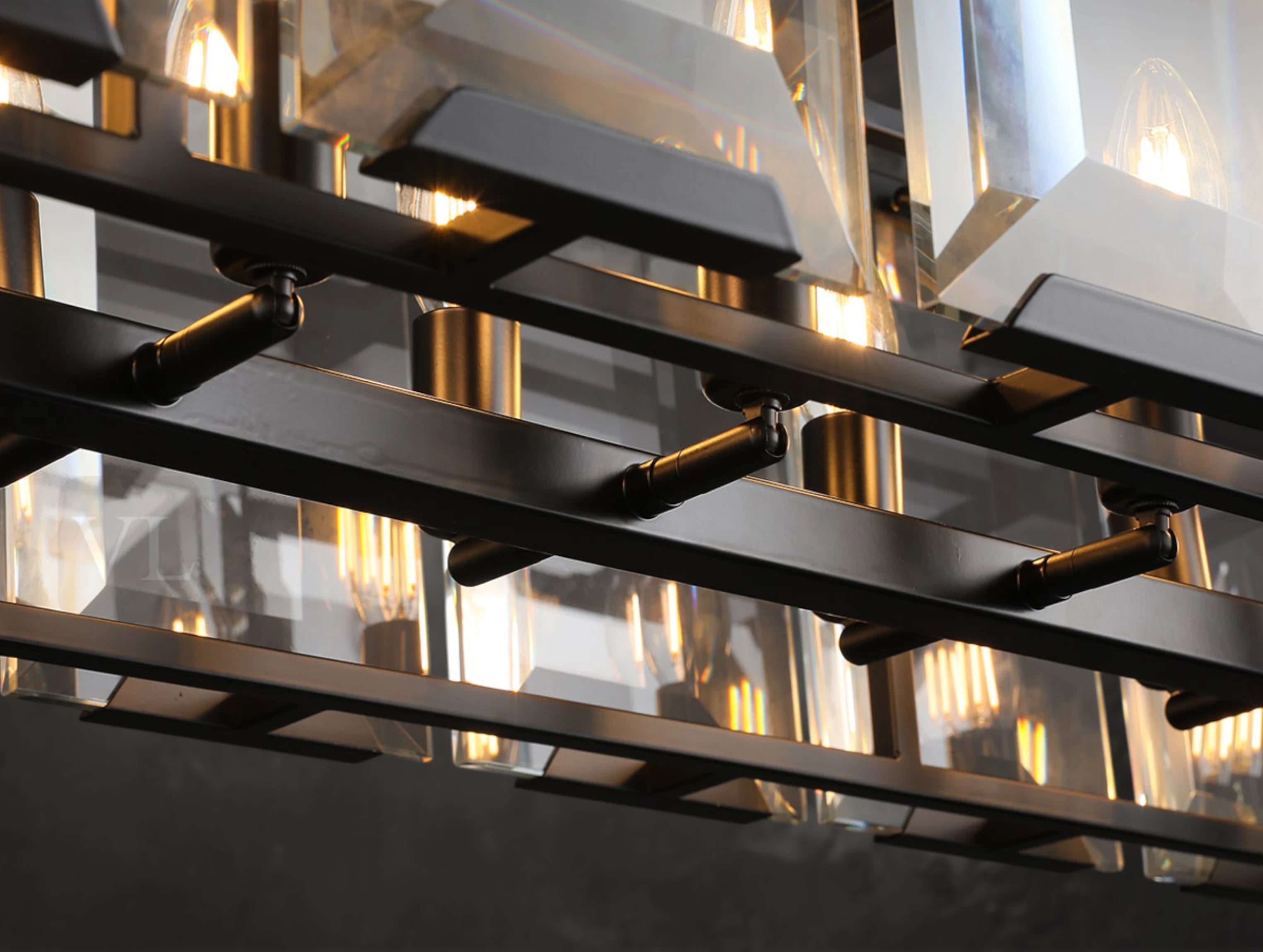 Valonne Crystal Rectangular Chandelier ARDENEL