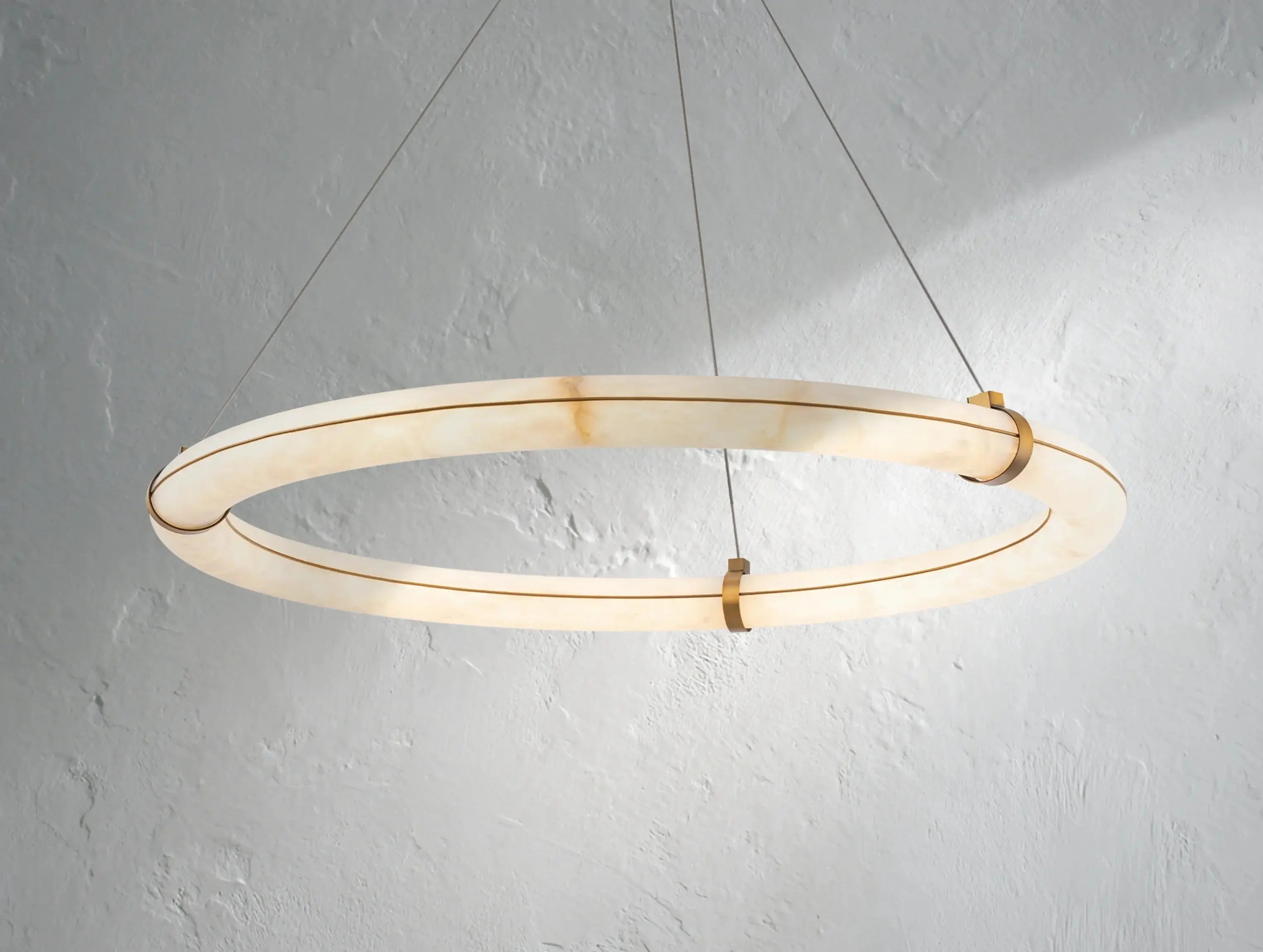 Nivara loop Alabaster Chandelier ARDENEL