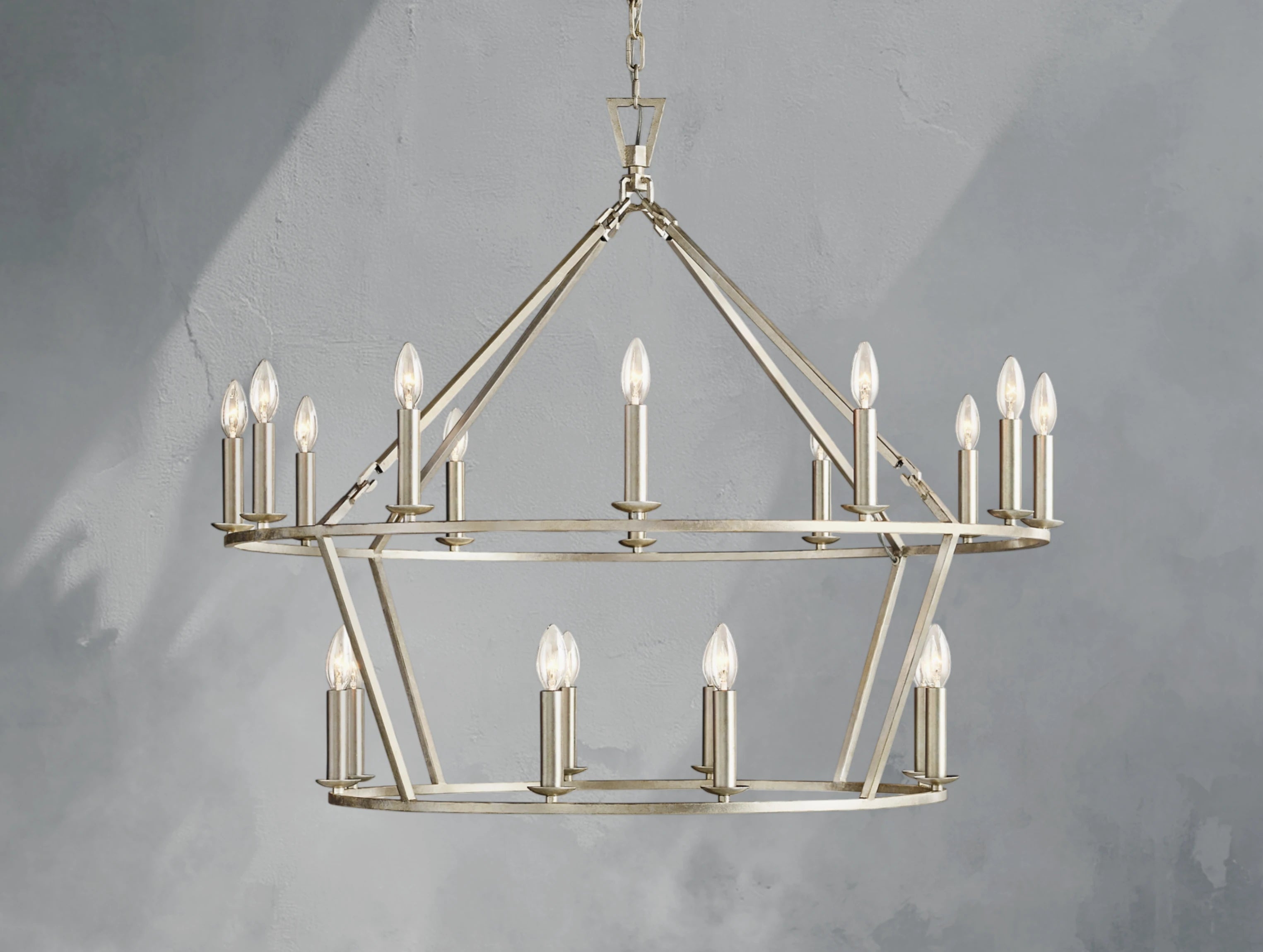 Avelara Two-Tier Round Chandelier