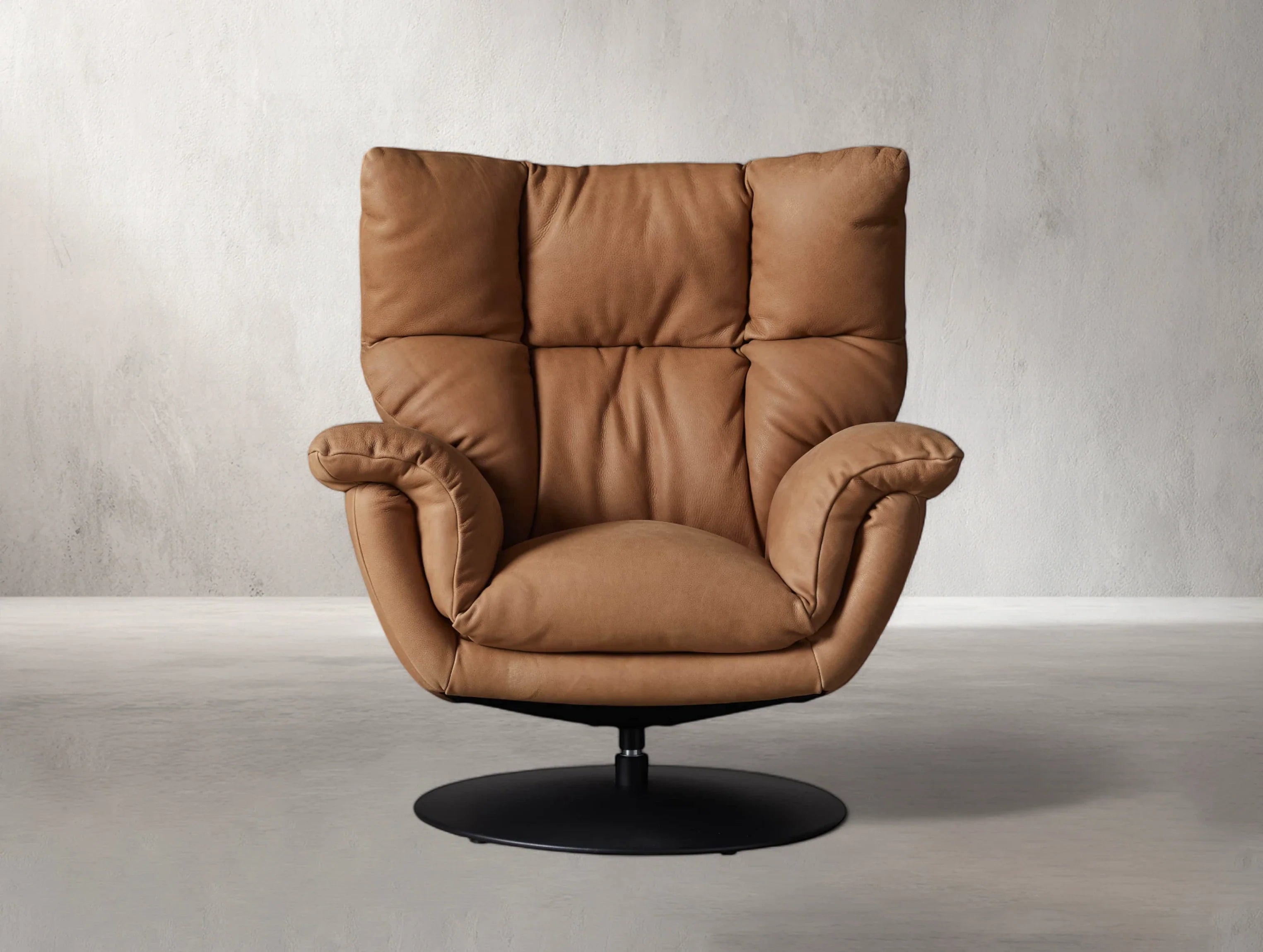 Deniel Leather Swivel Recliner