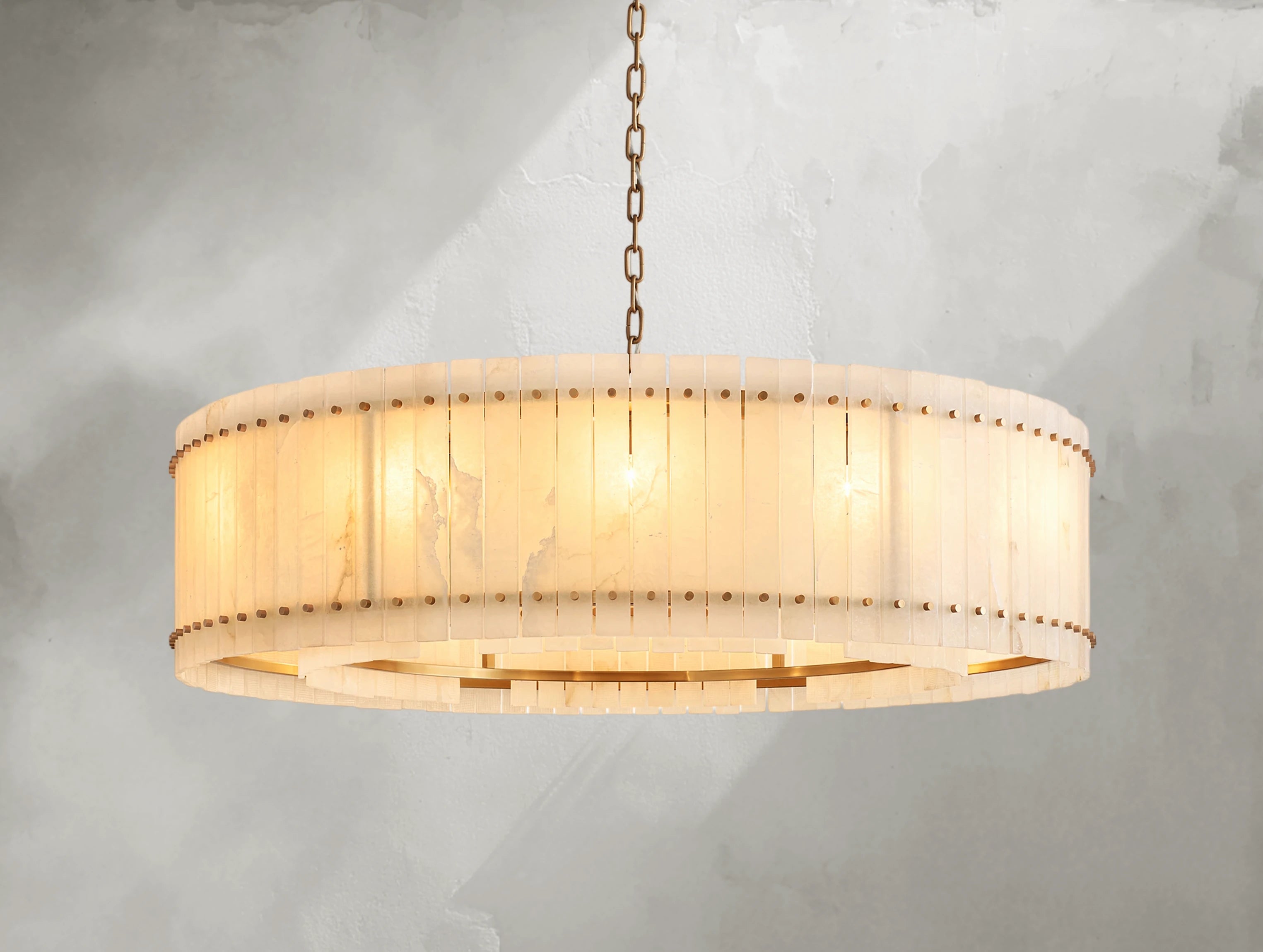 Royce Alabaster Round Chandelier ARDENEL