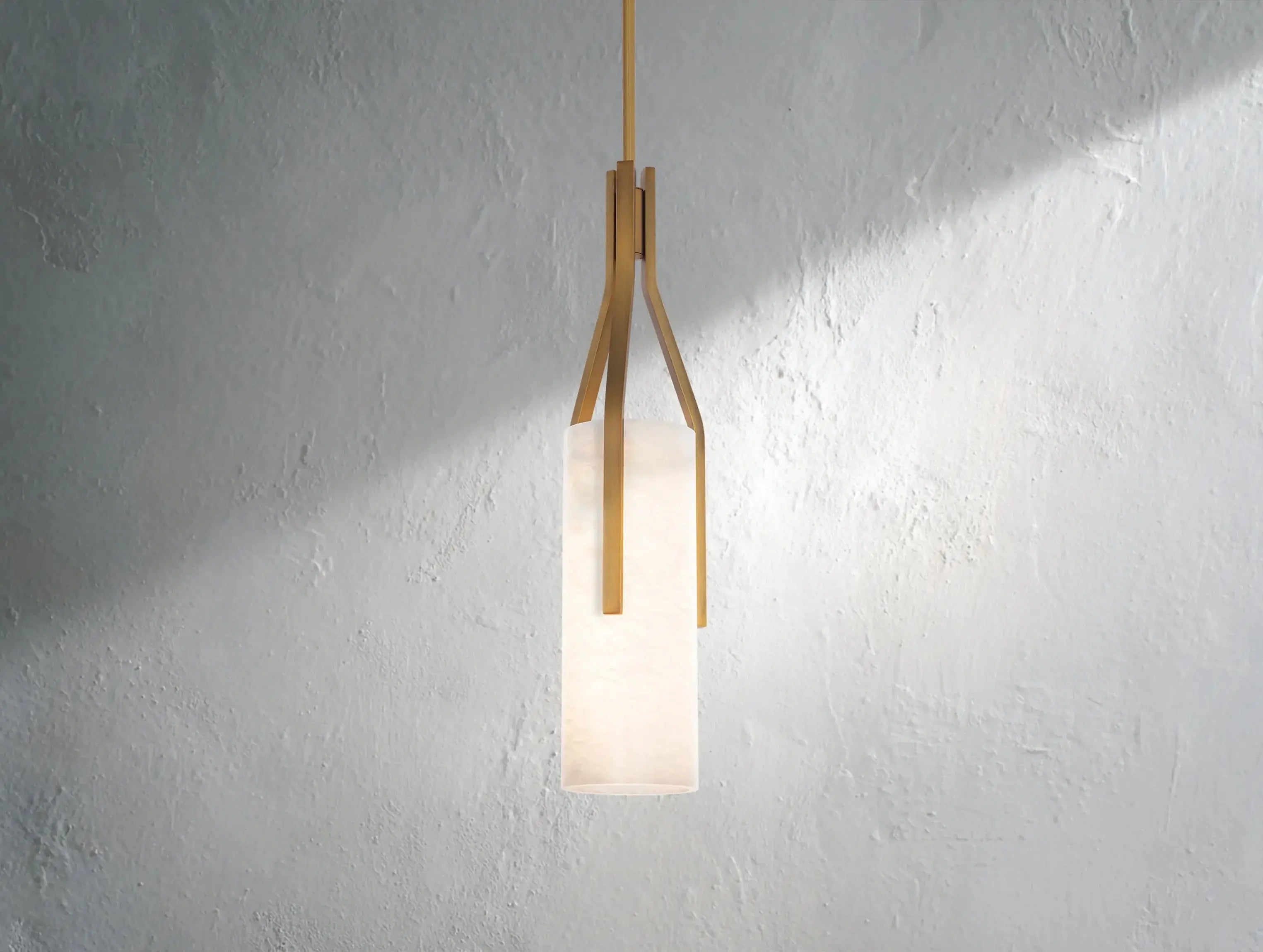 Roins Alabaster Cylinder Claw Pendant ARDENEL