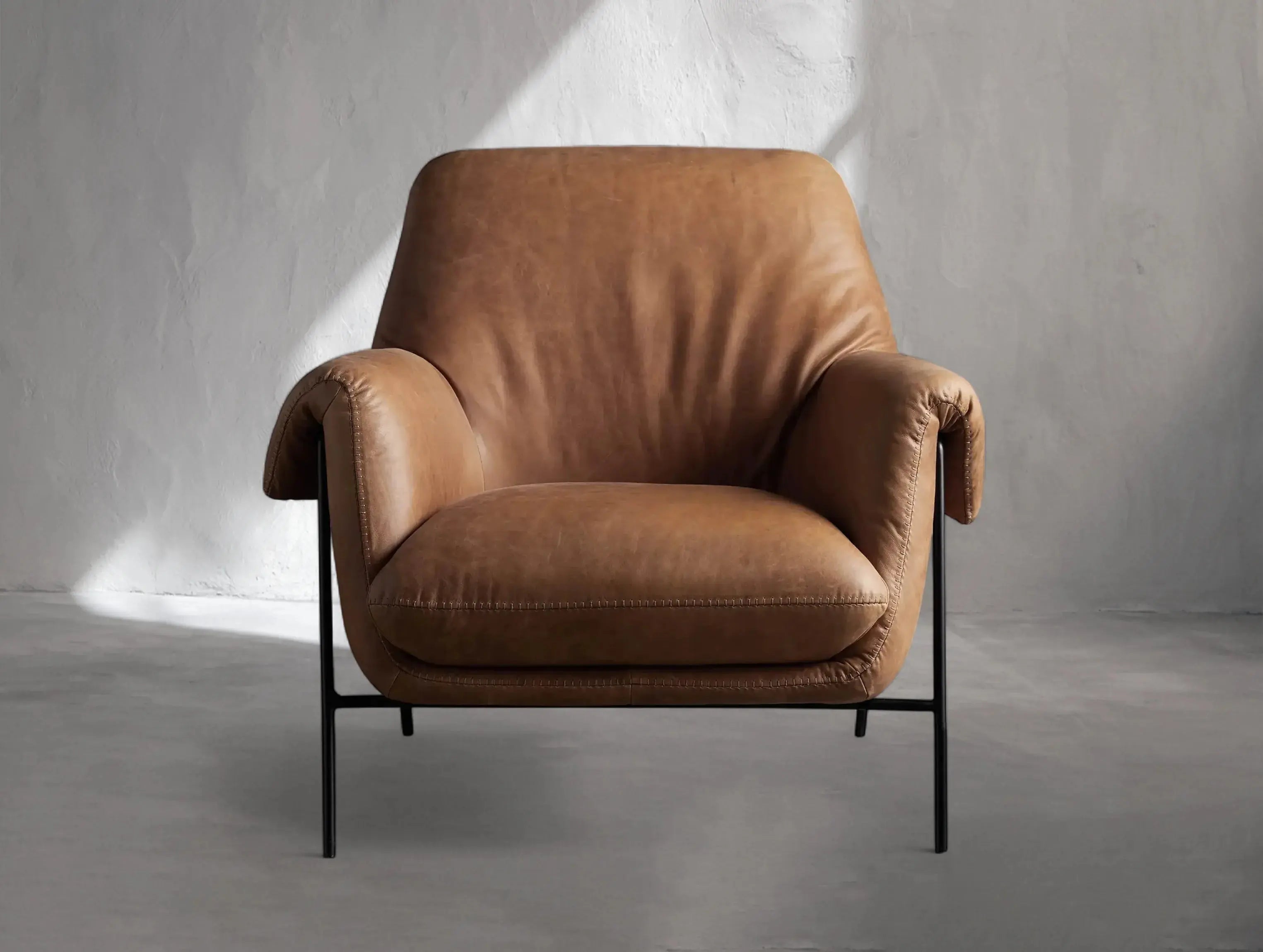 Enroth Leather Armchair ARDENEL