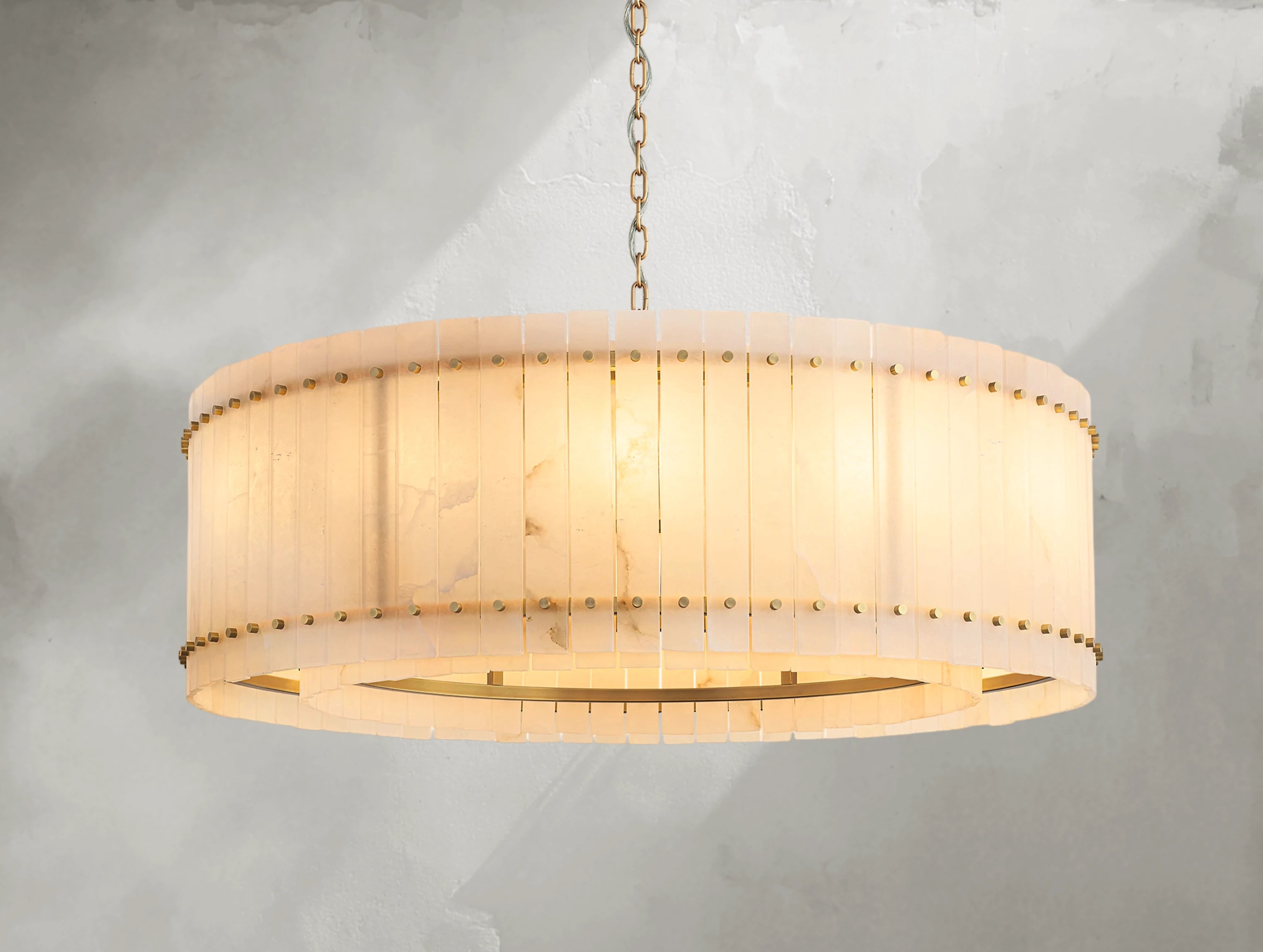 Royce Alabaster Round Chandelier ARDENEL