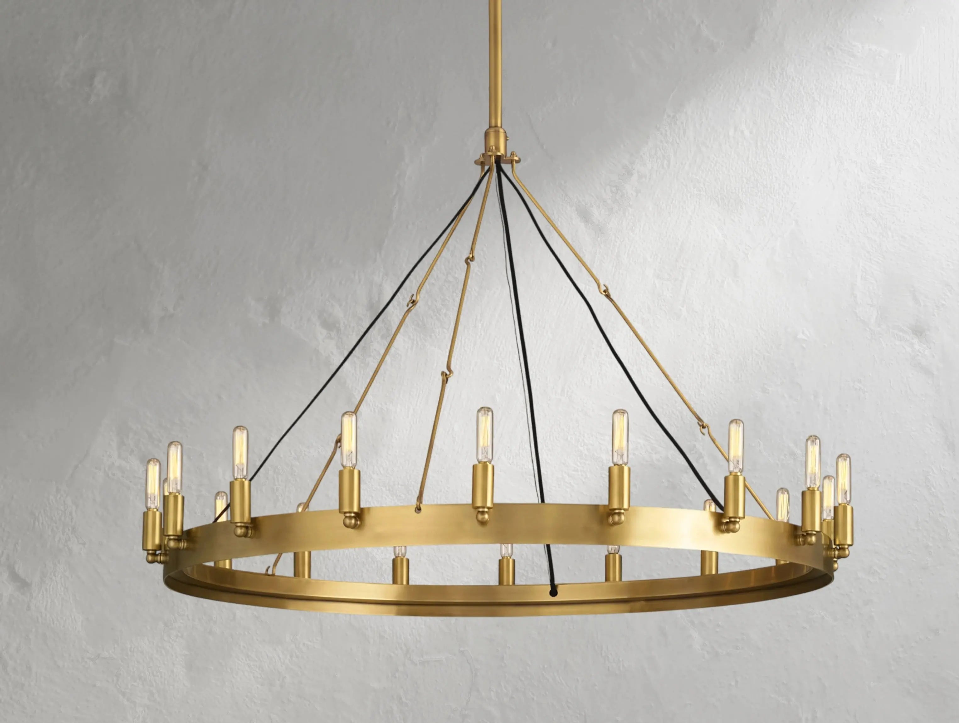 ForgeLine Vintage Filament Round Chandelier ARDENEL