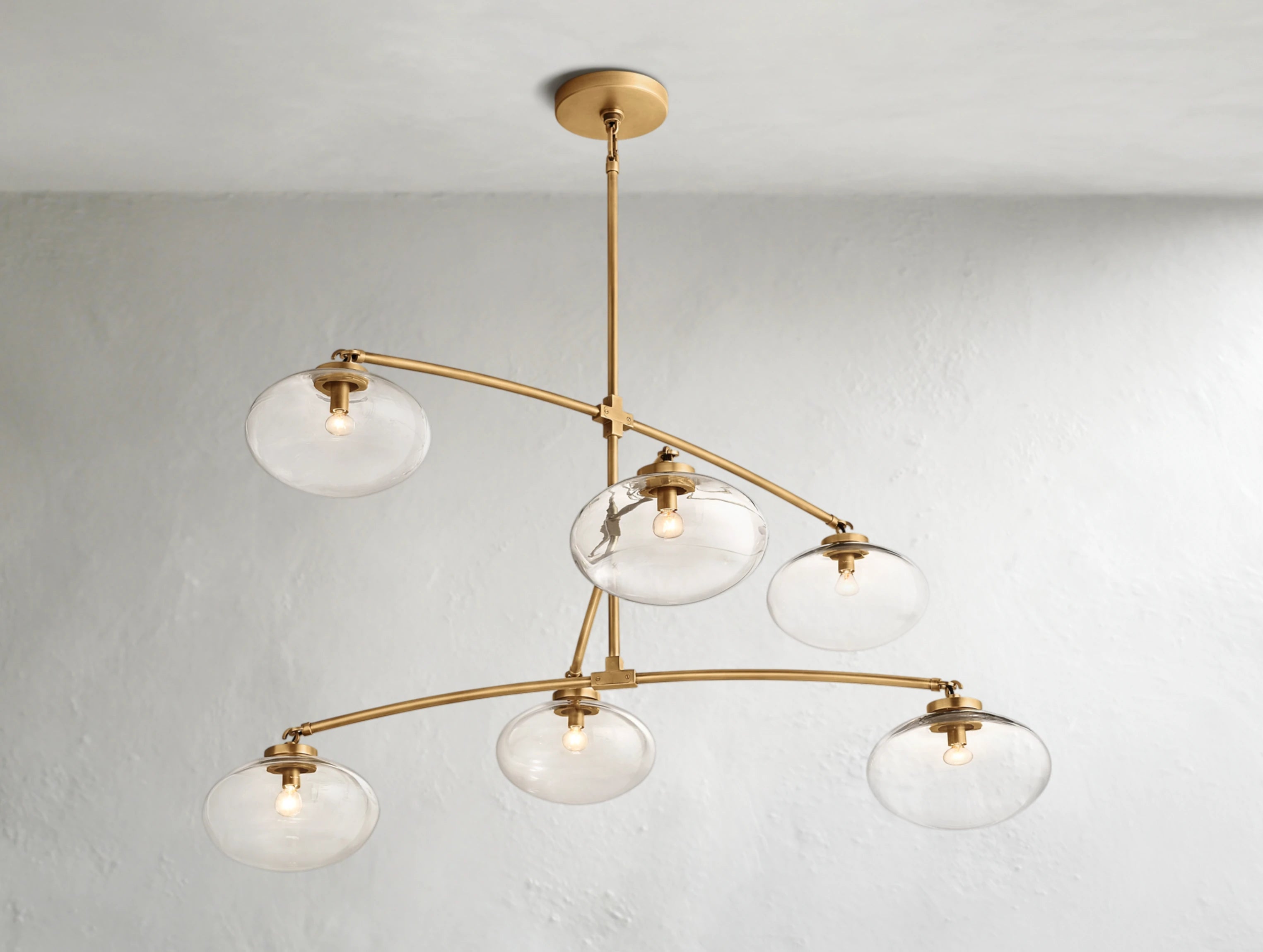 Cabret Glass Mobile Round Chandelier ARDENEL