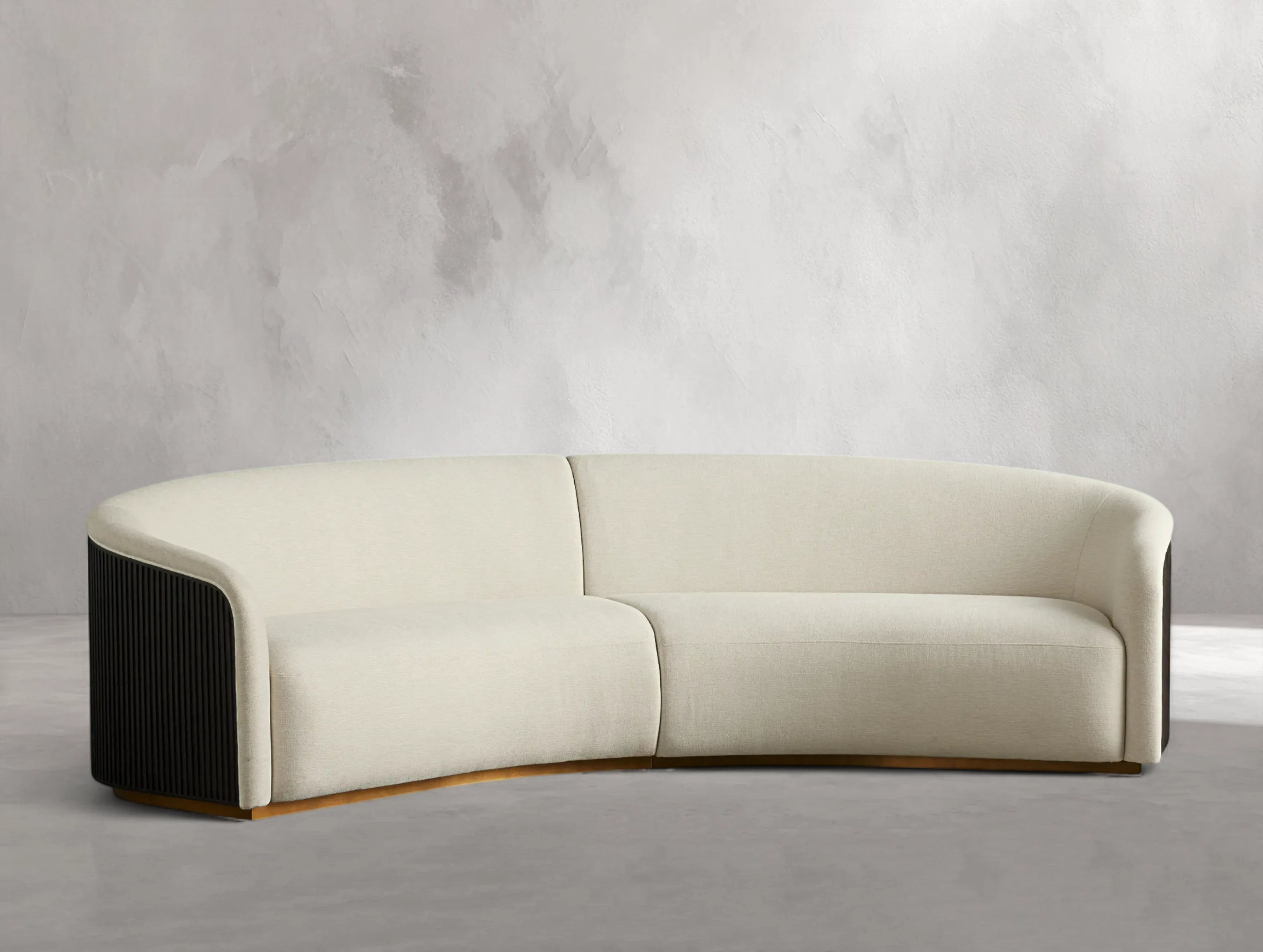 Rolphin Two-Piece Curved Sofa ARDENEL