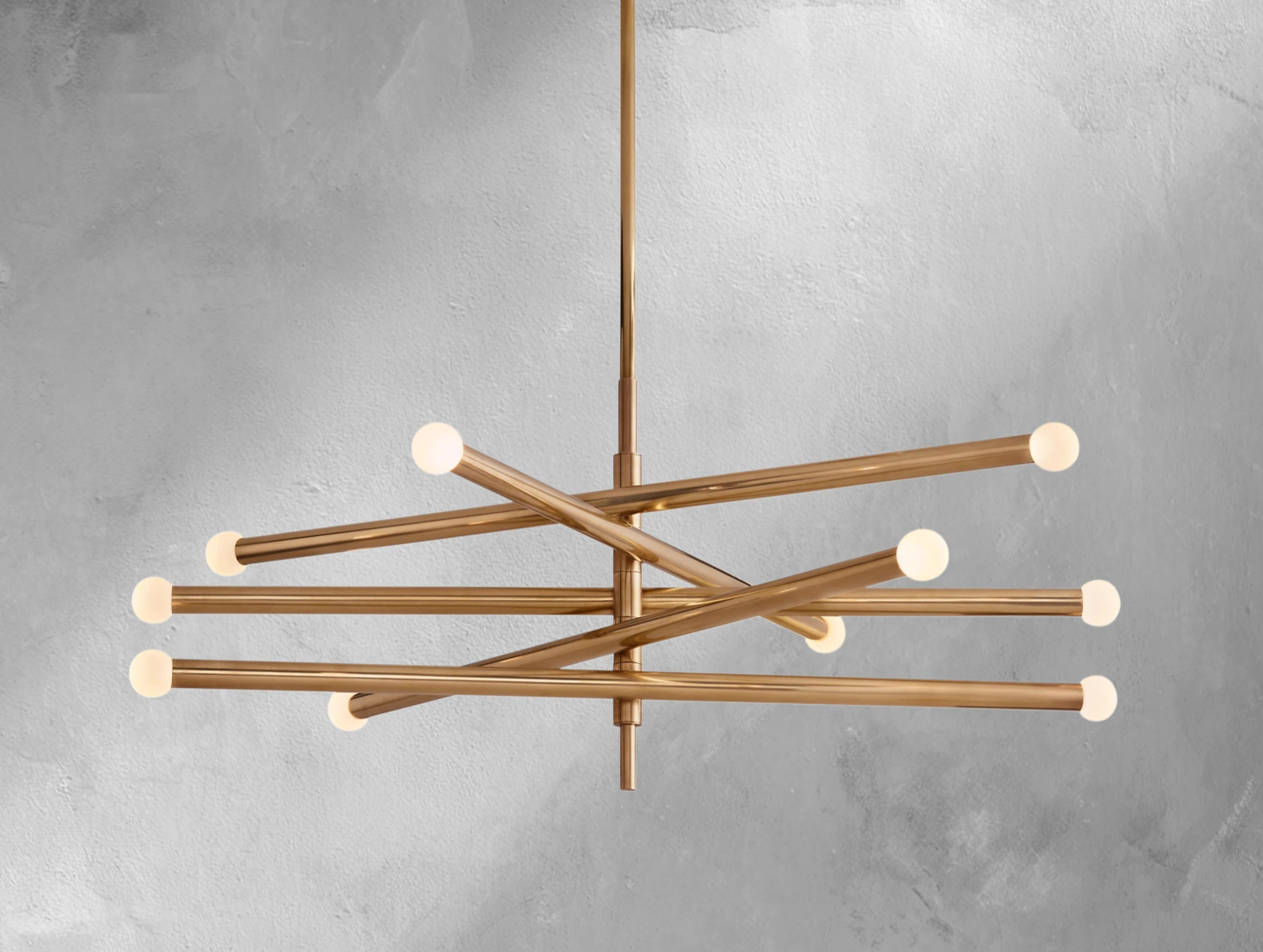 Roundseau 10-Light Mobile Etched Chandelier