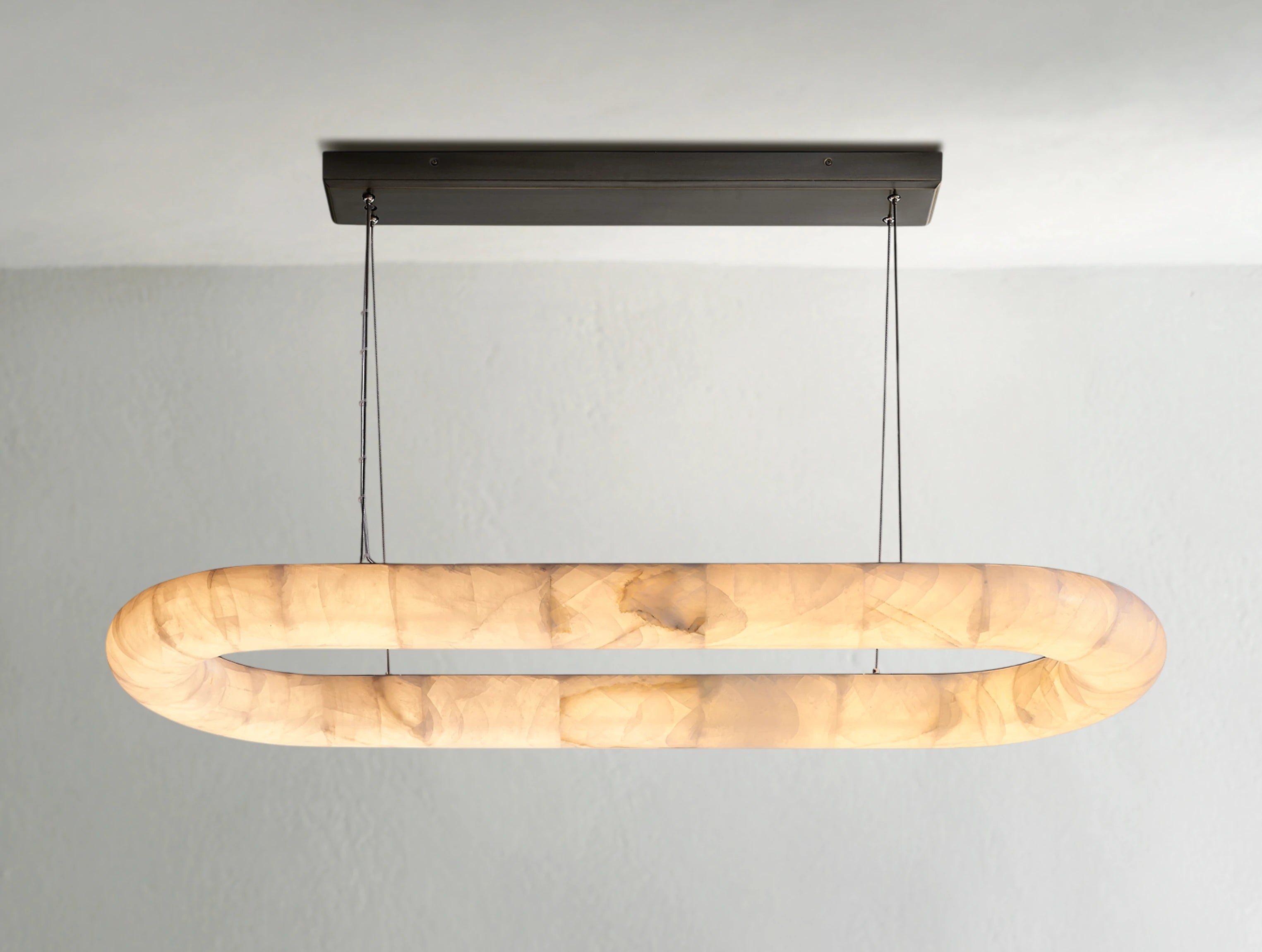 Hamary Oval Alabaster Chandelier ARDENEL