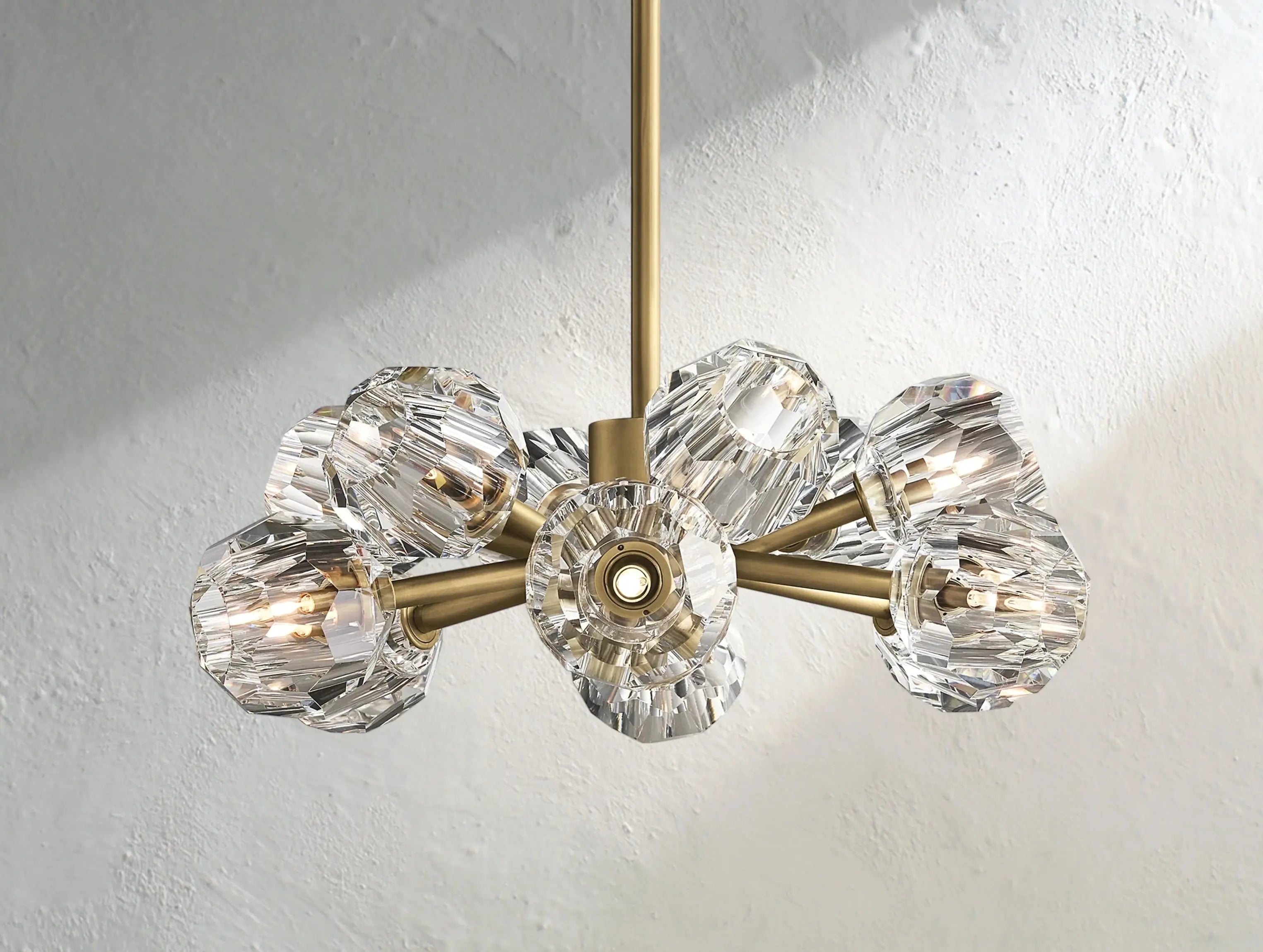 Orbital Cristal Glass Round Chandelier ARDENEL