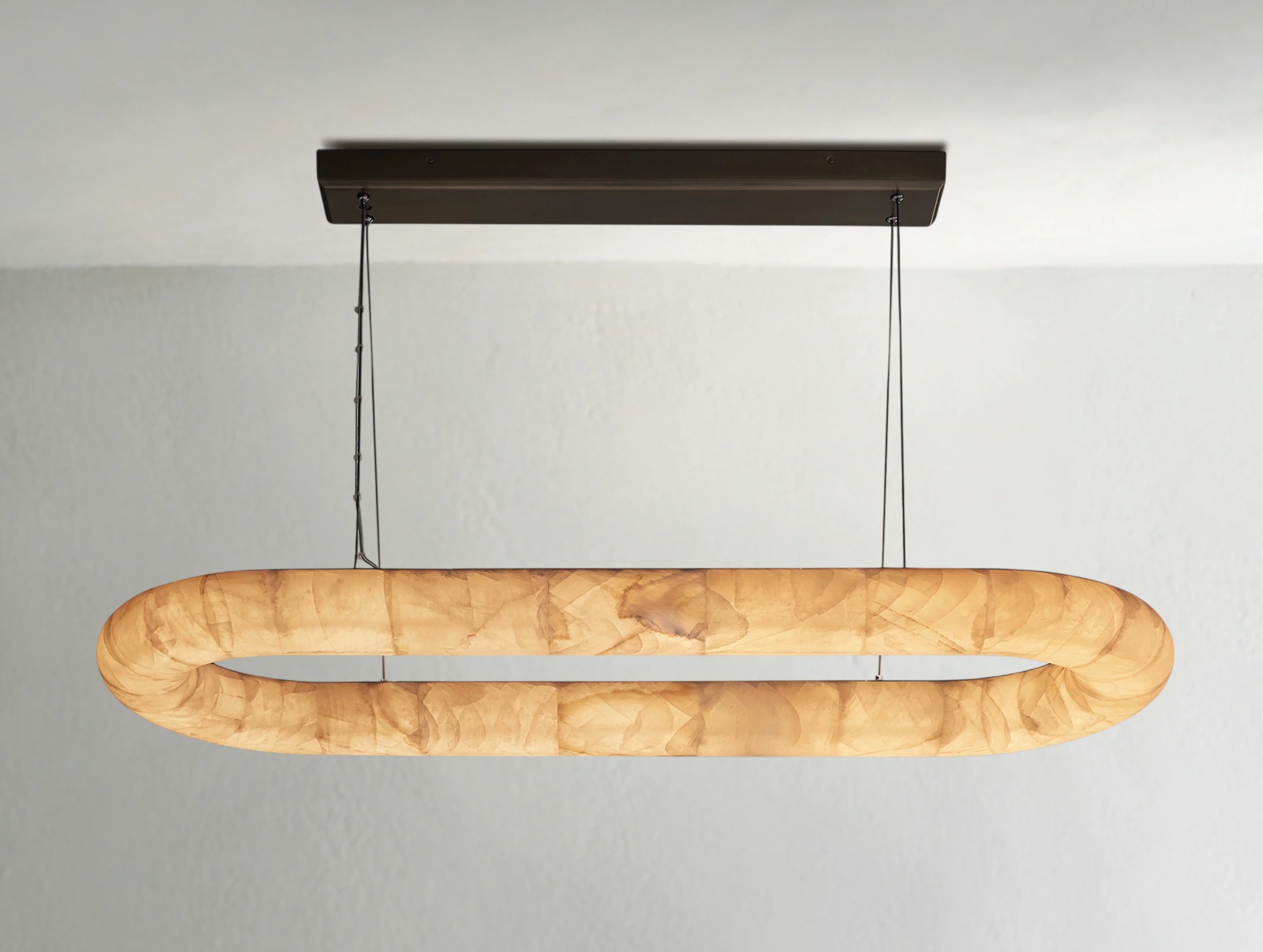 Hamary Oval Alabaster Chandelier ARDENEL