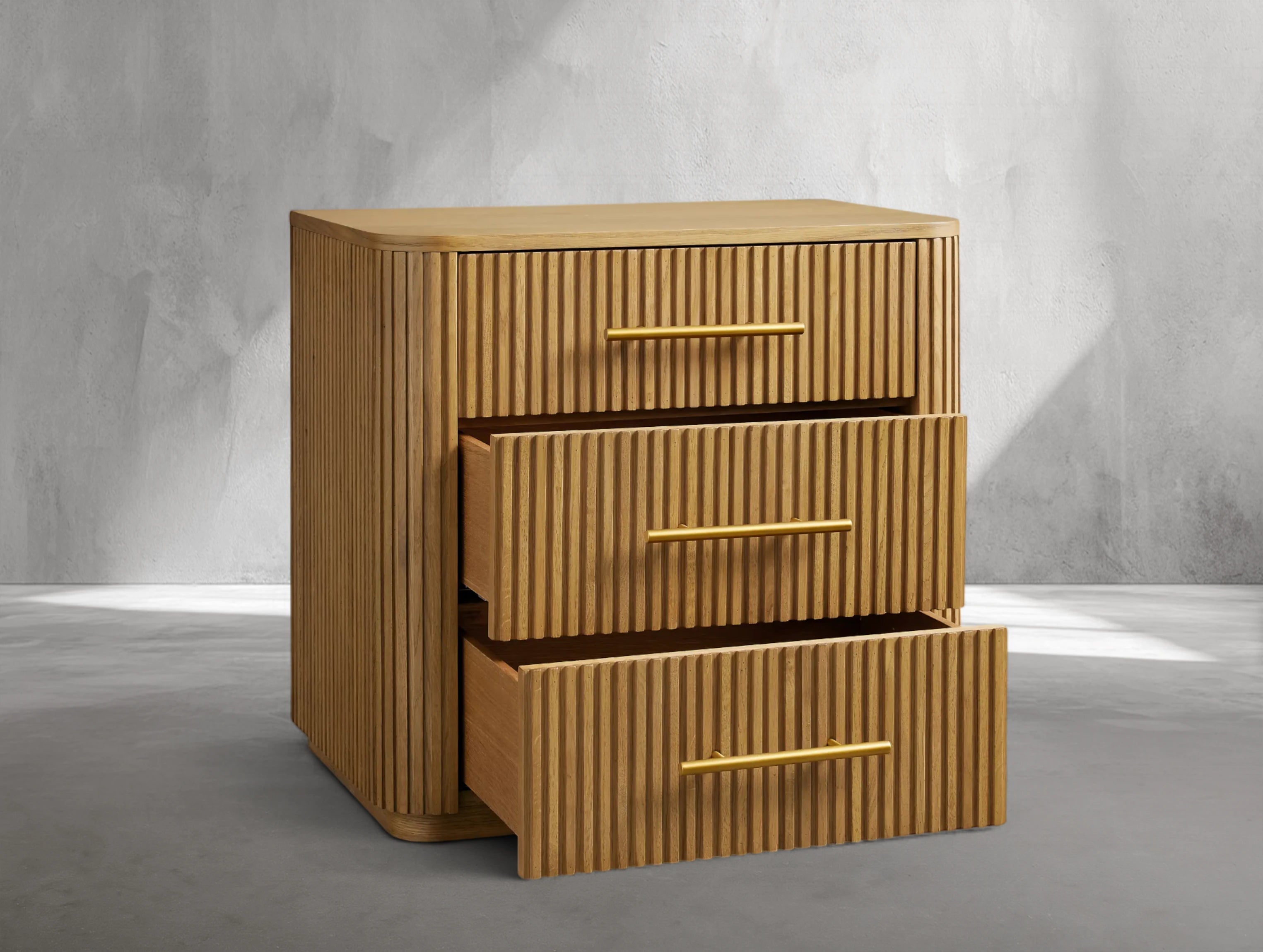 Rolphin Wood Nightstand ARDENEL
