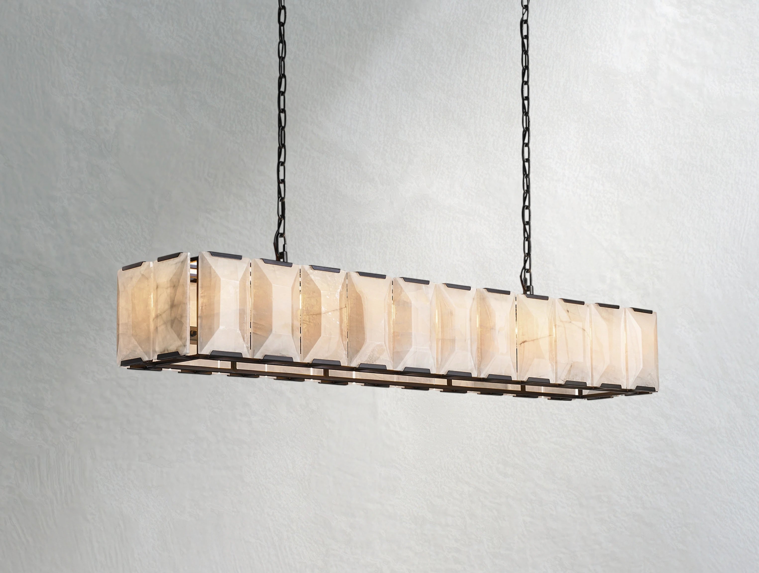 Valonne Calcite Rectangular Chandelier