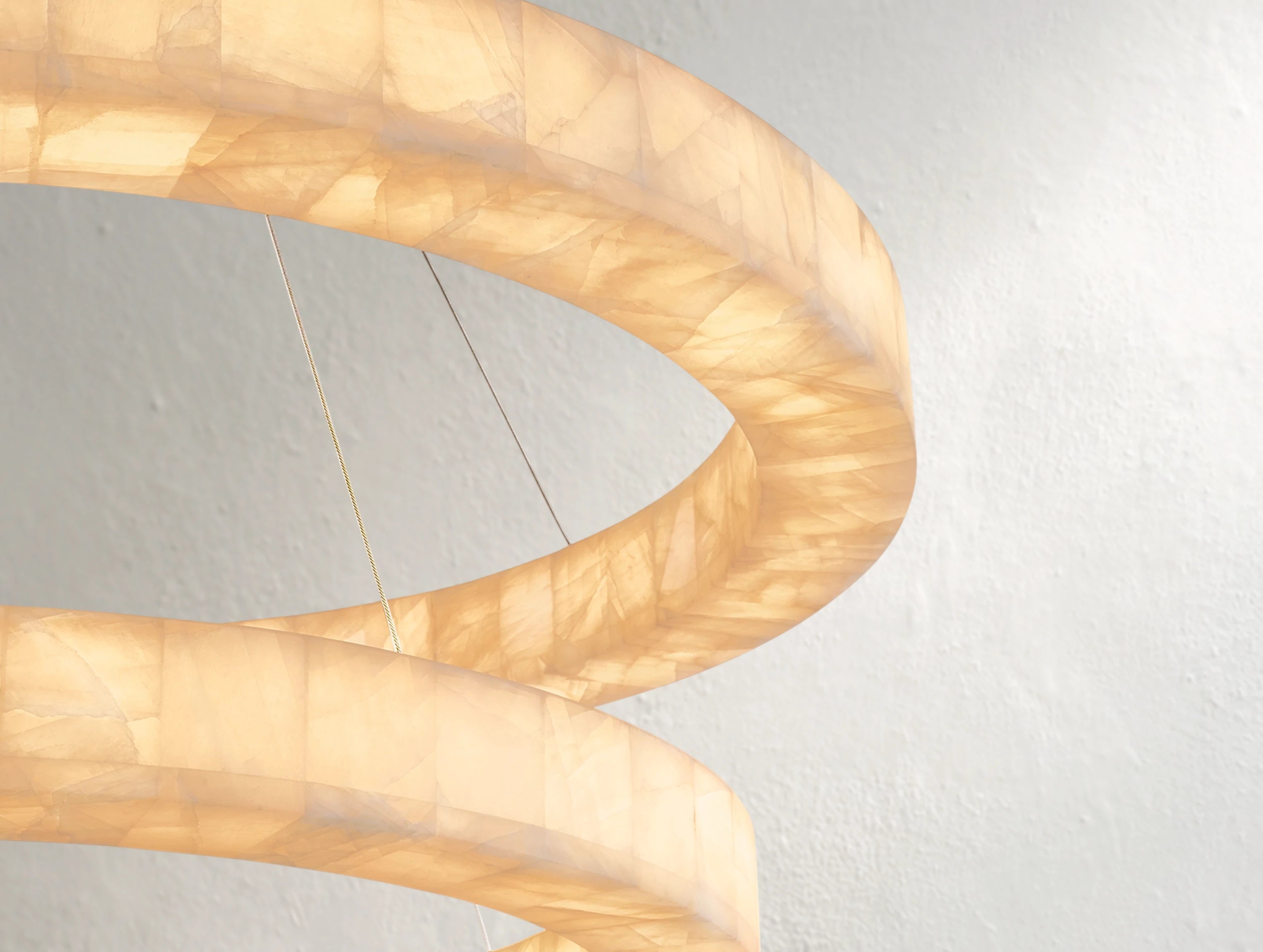 Hamary Lueur Chiseled Two-Tier Round Chandelier ARDENEL