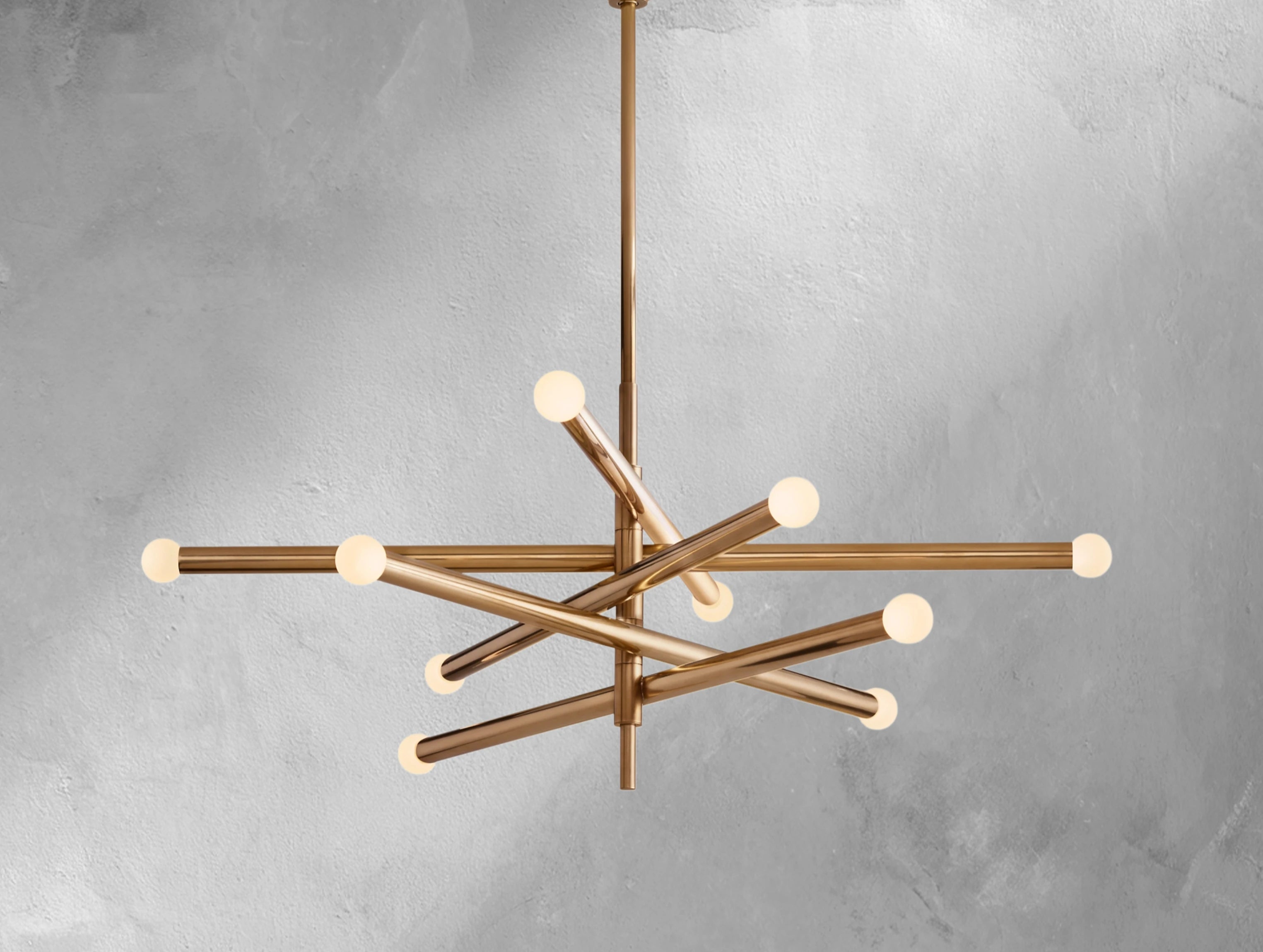 Roundseau 10-Light Mobile Etched Chandelier