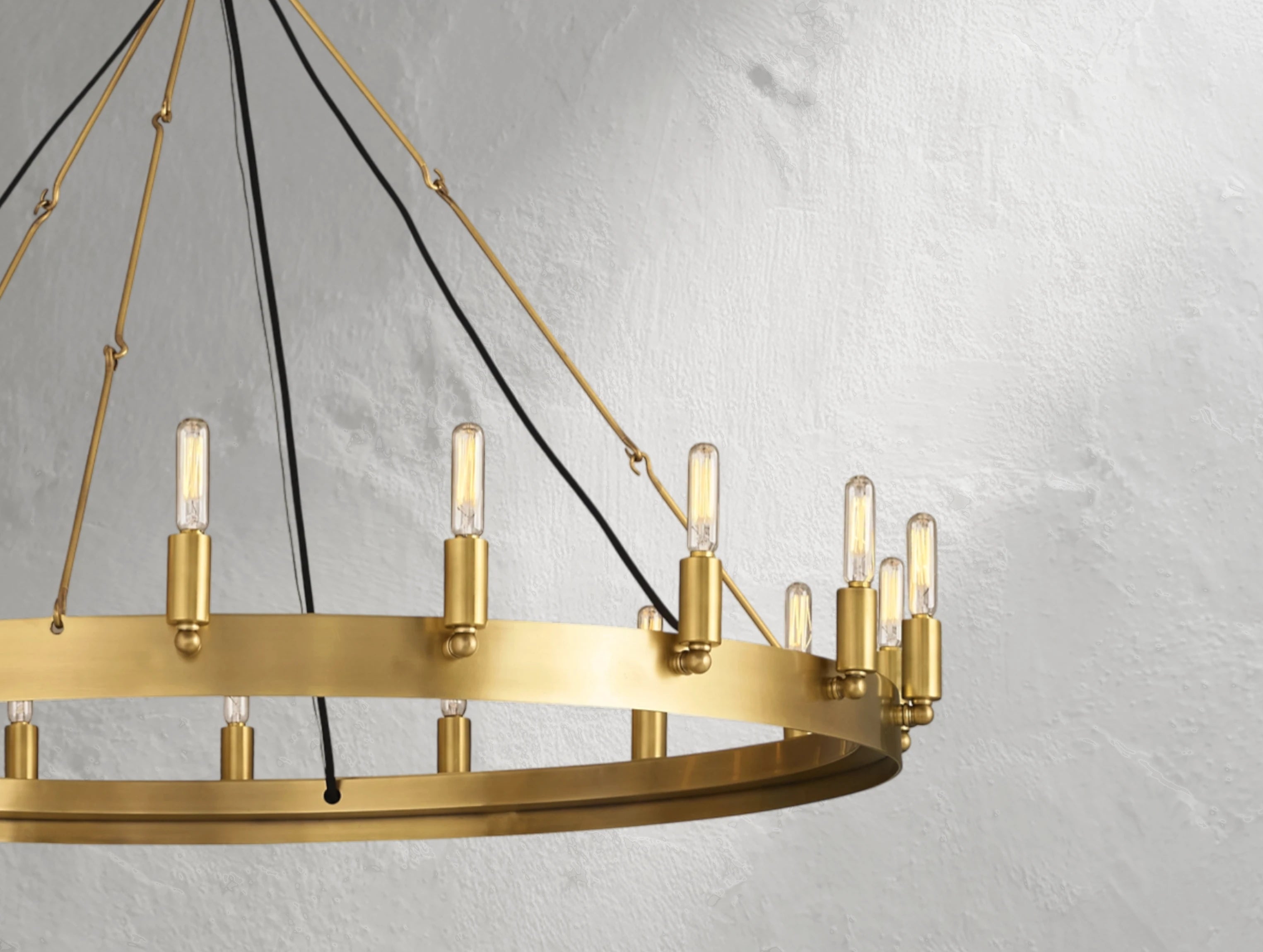 ForgeLine Vintage Filament Round Chandelier