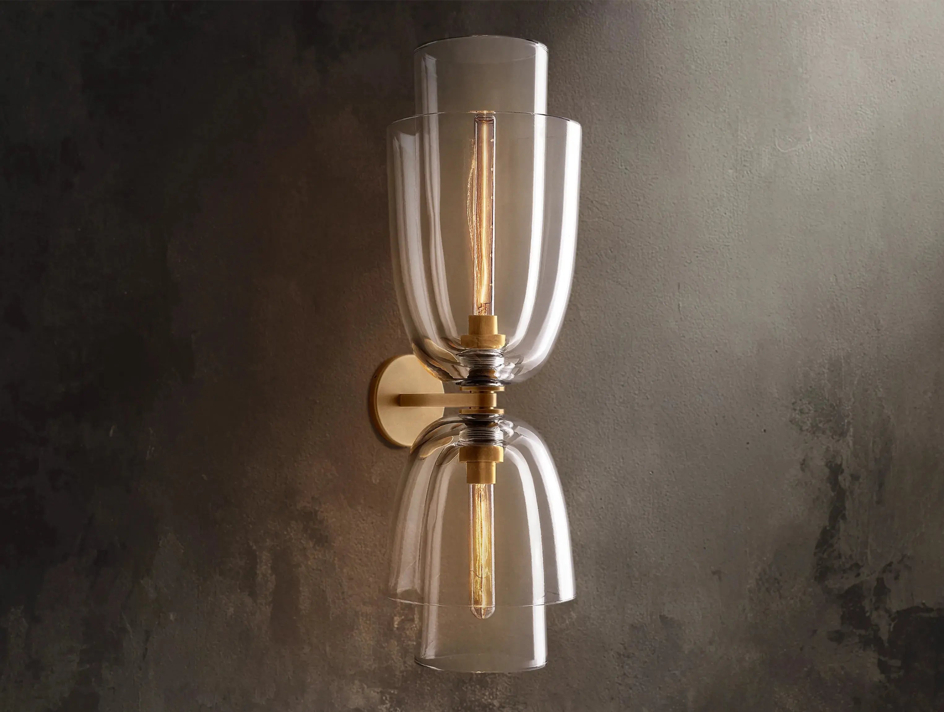 Blum Double Glass Sconce ARDENEL