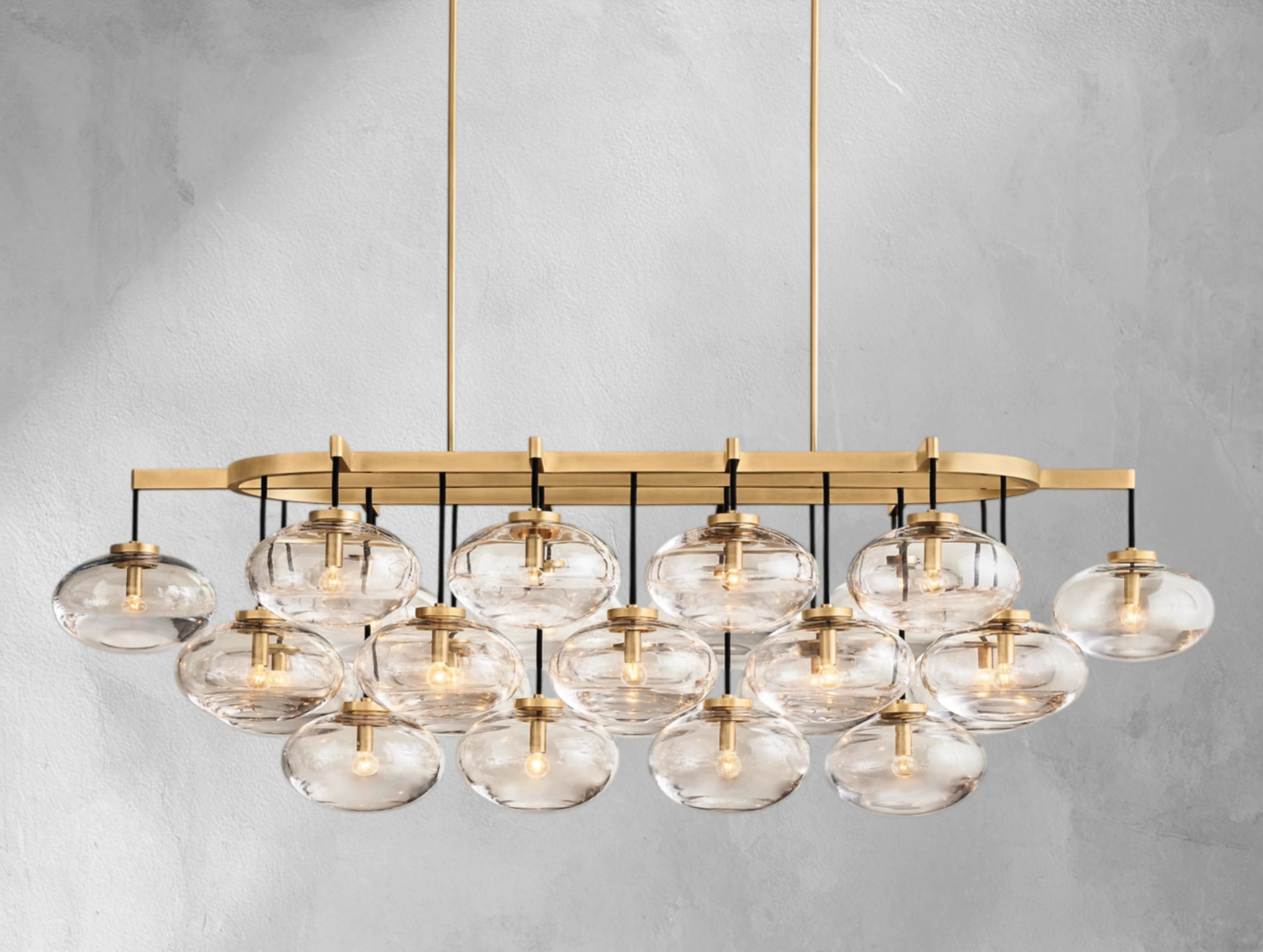 Cabret Glass Linear Chandelier ARDENEL