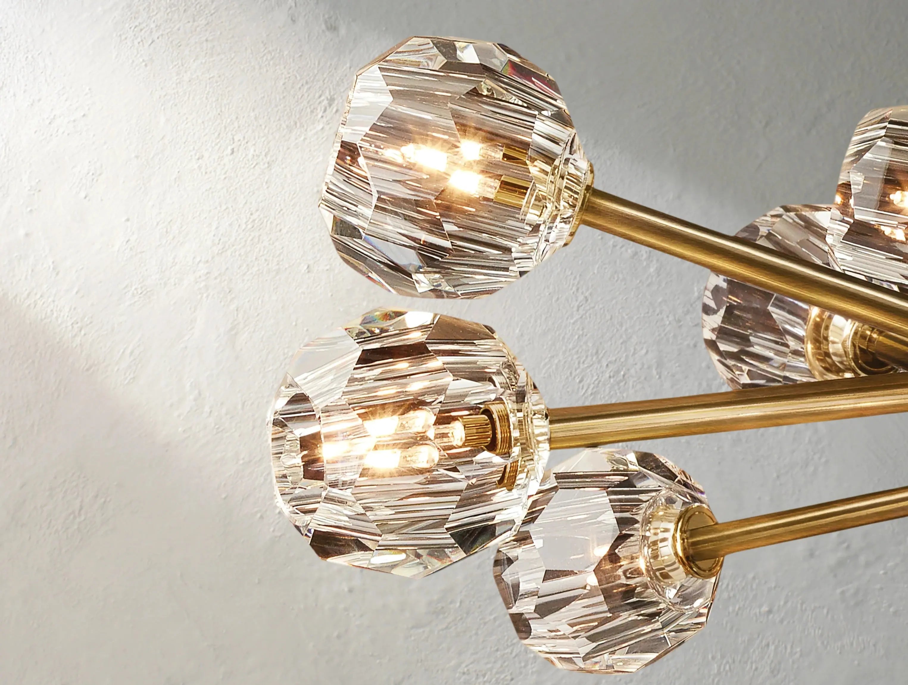Orbital Cristal Glass Round Chandelier ARDENEL