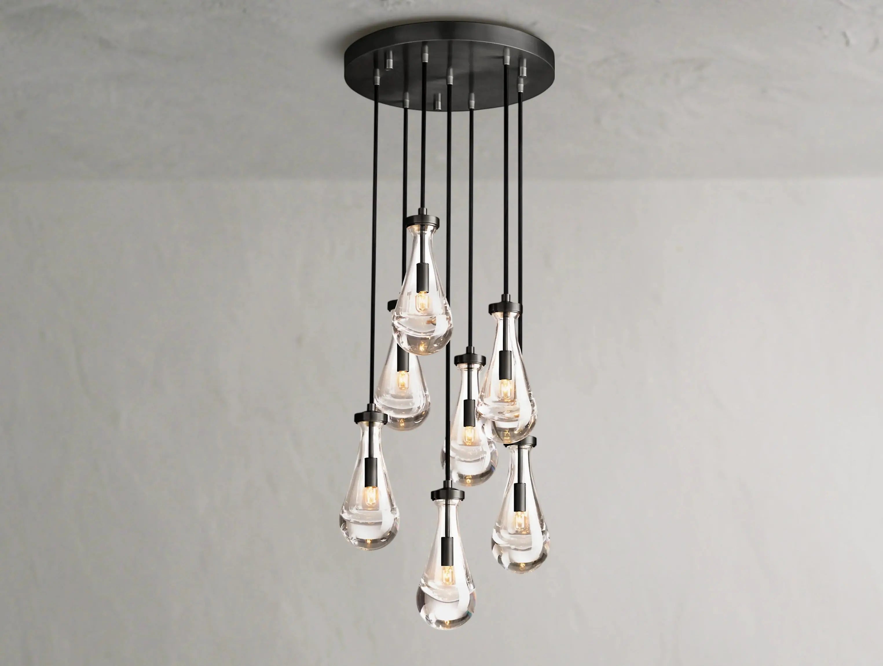 Rainfall Round Chandelier ARDENEL