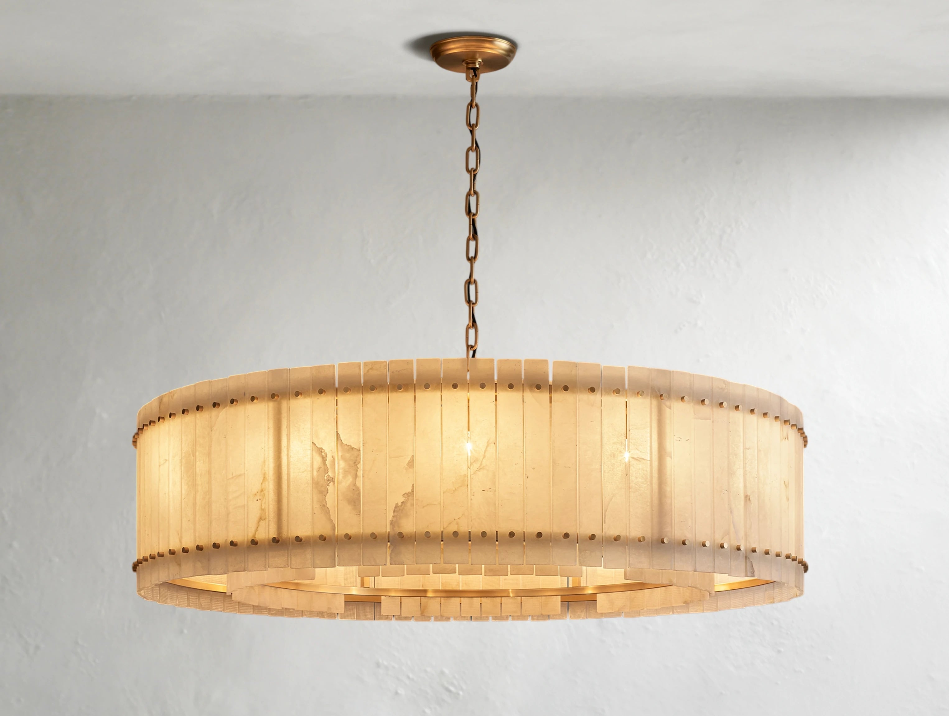 Royce Alabaster Round Chandelier ARDENEL