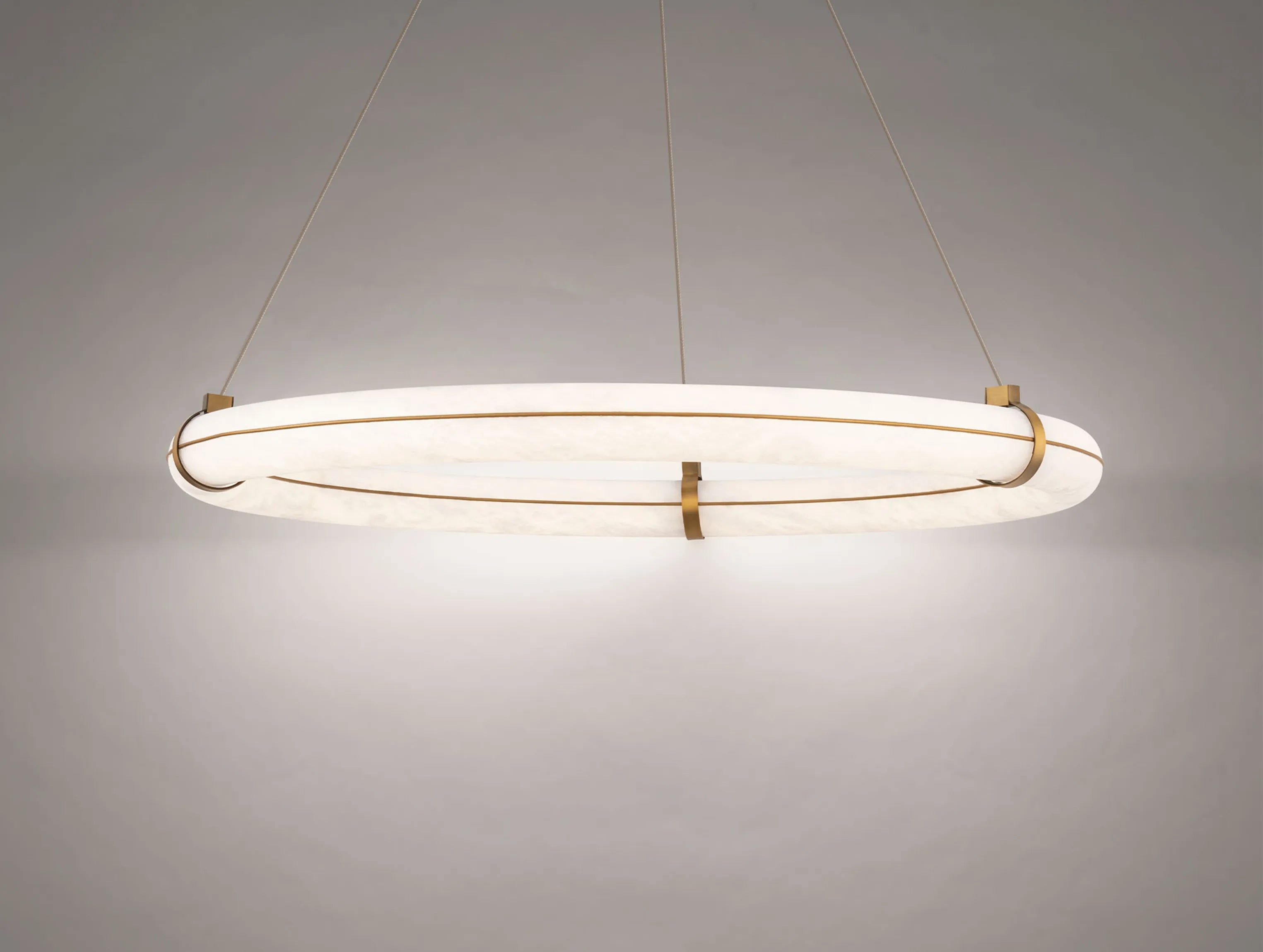 Nivara loop Alabaster Chandelier