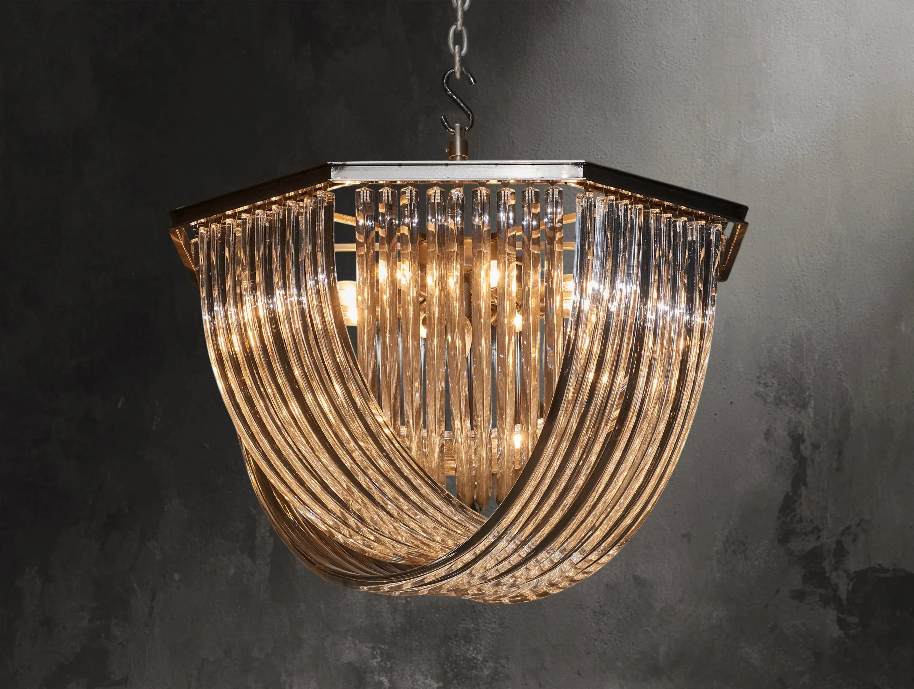 Vetro Arc Chandelier ARDENEL