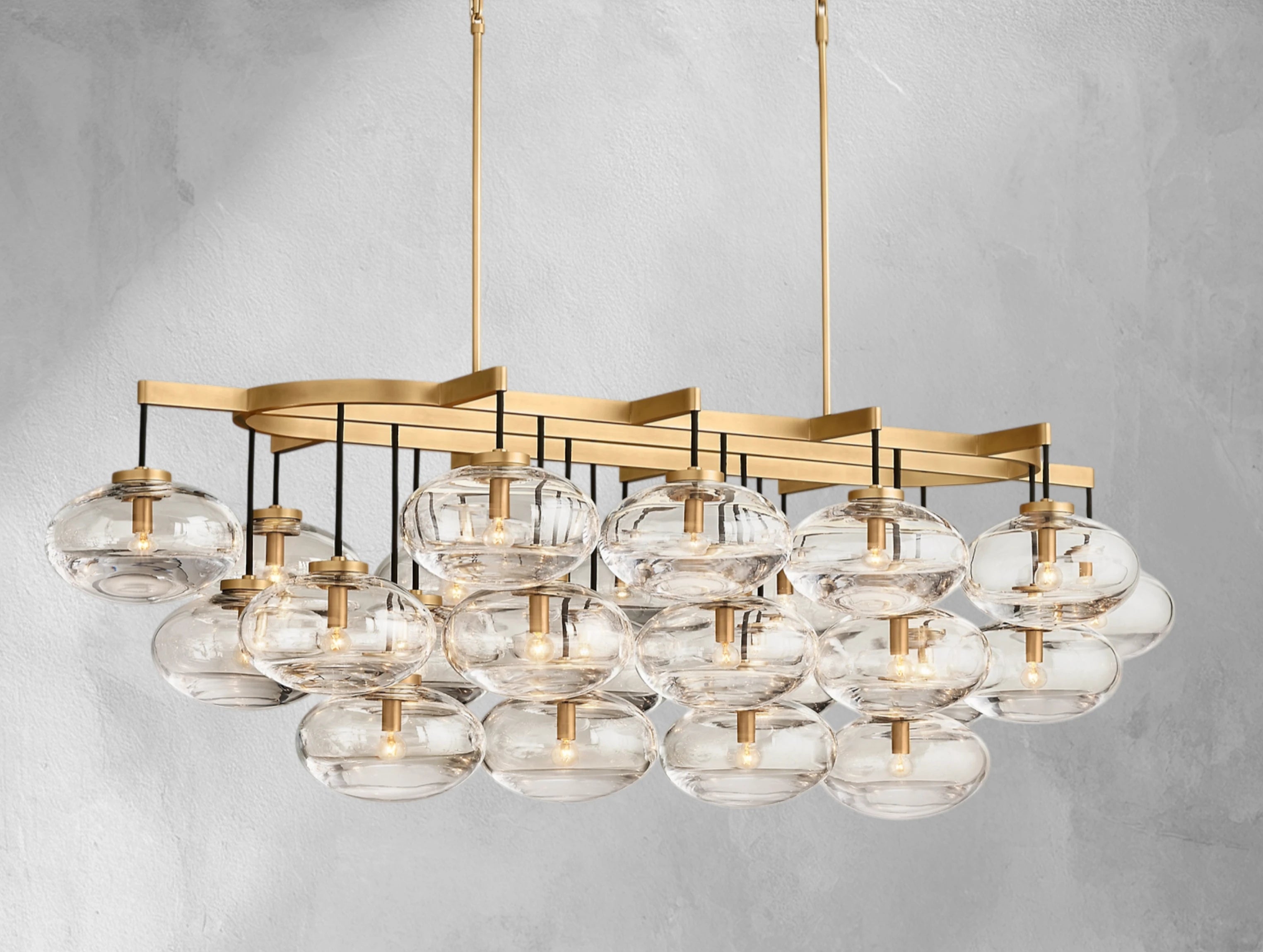 Cabret Glass Linear Chandelier ARDENEL