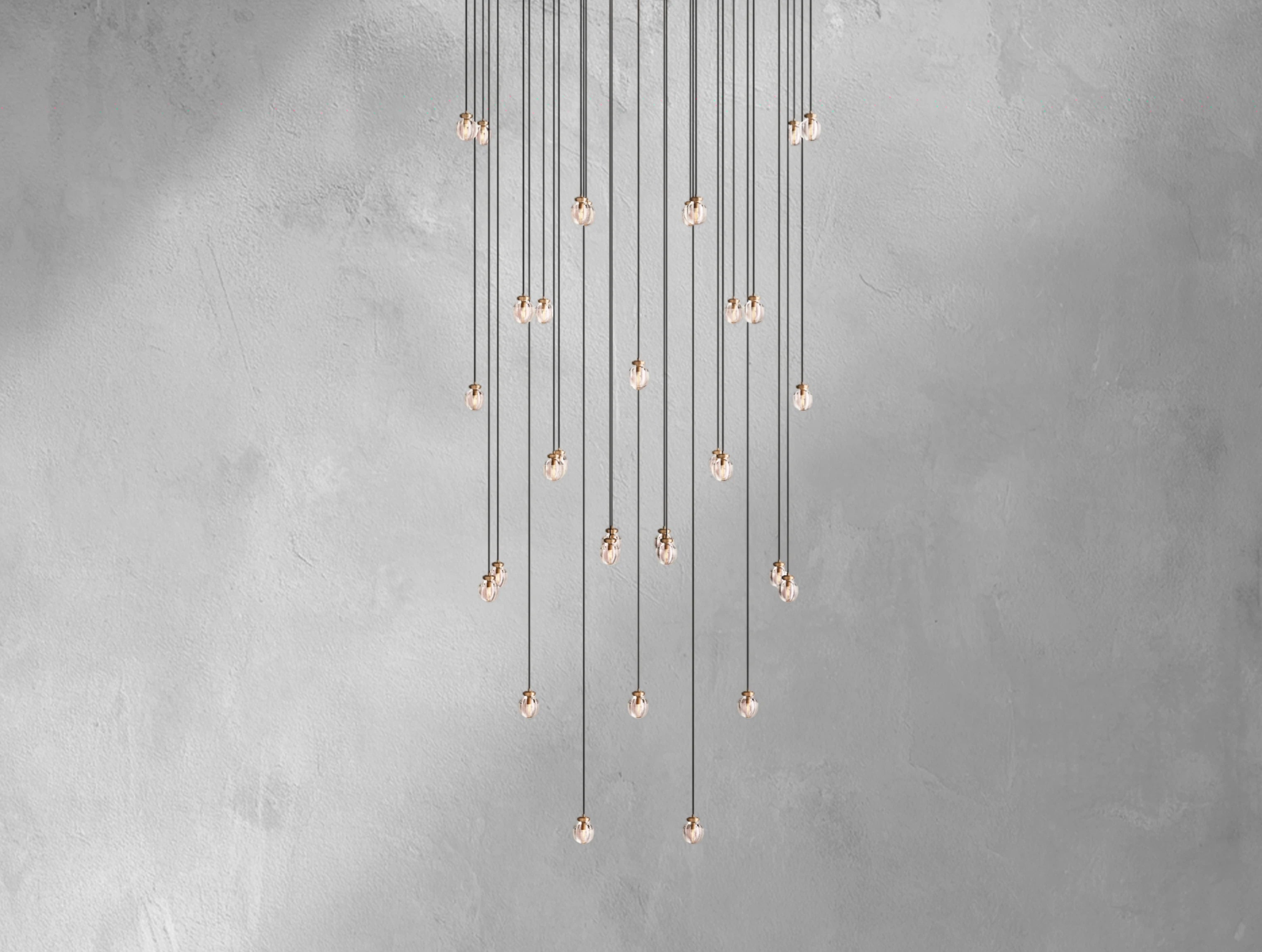 Pearl Balls Rectangular Chandelier