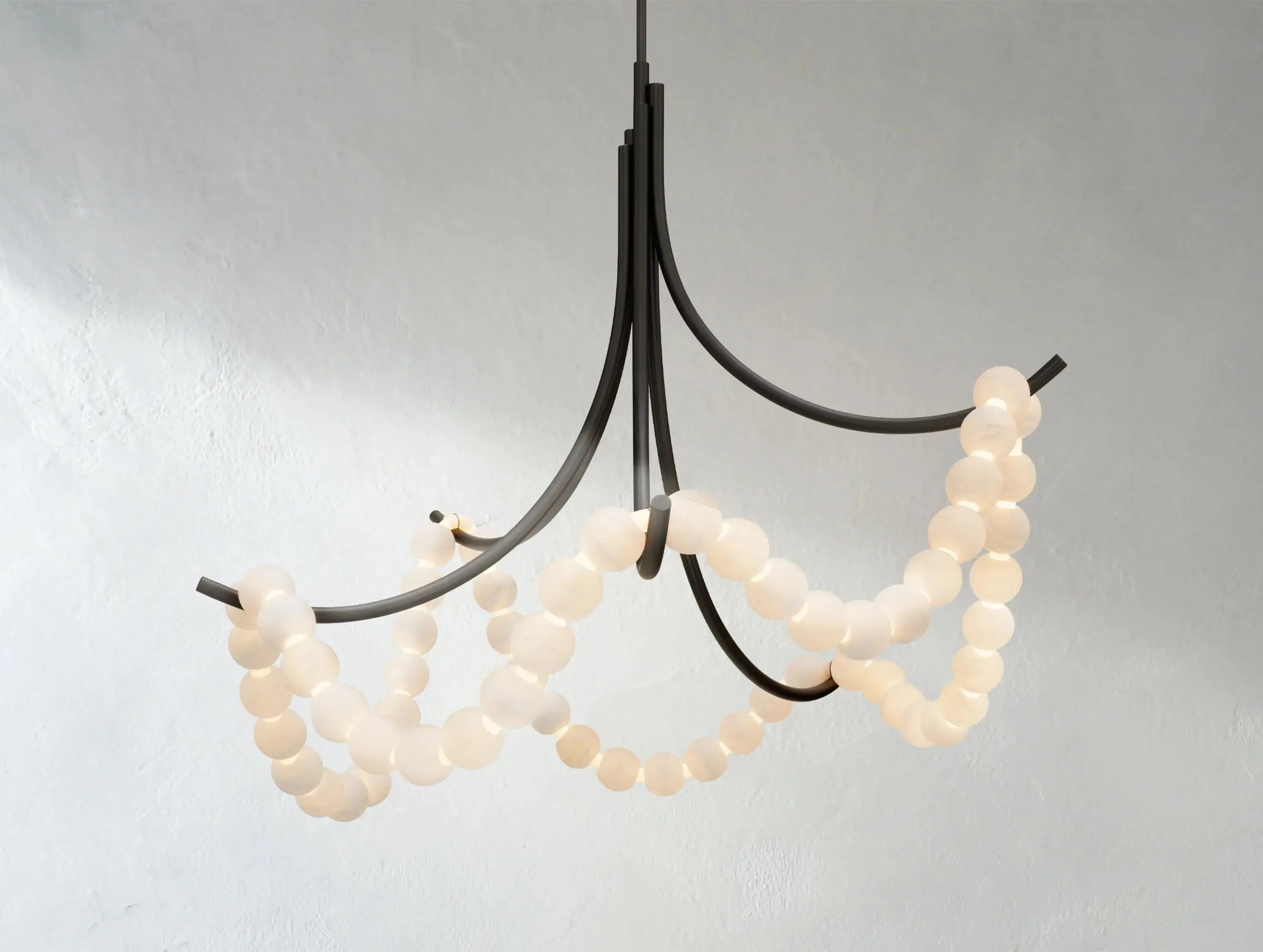 Alien Loop Alabaster Chandelier ARDENEL
