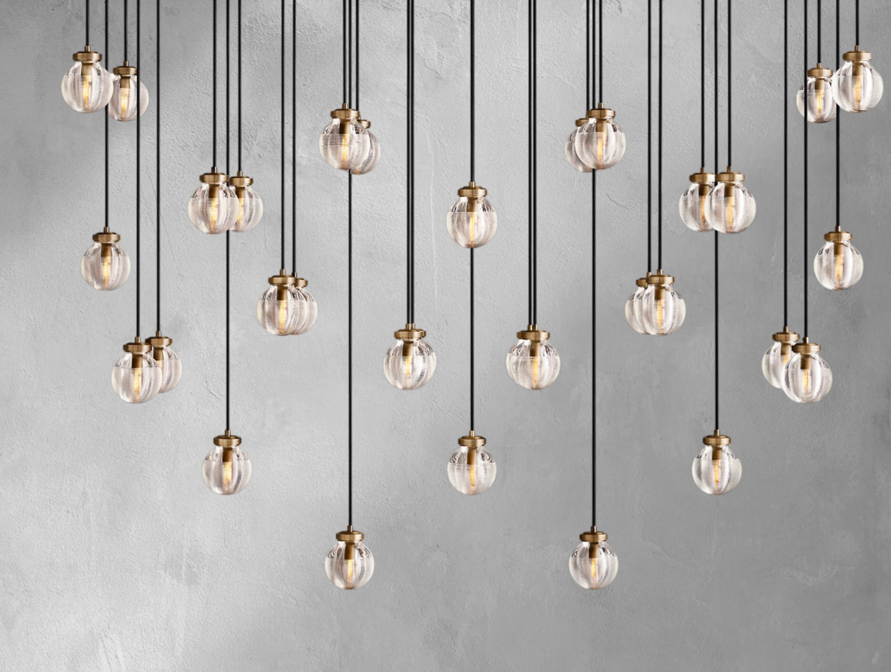 Pearl Balls Rectangular Chandelier