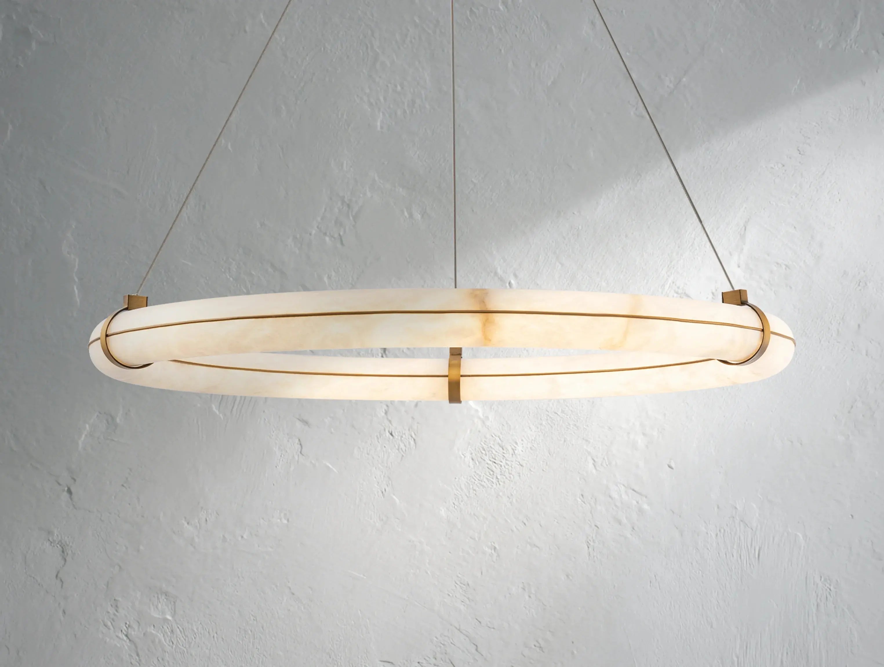 Nivara loop Alabaster Chandelier ARDENEL