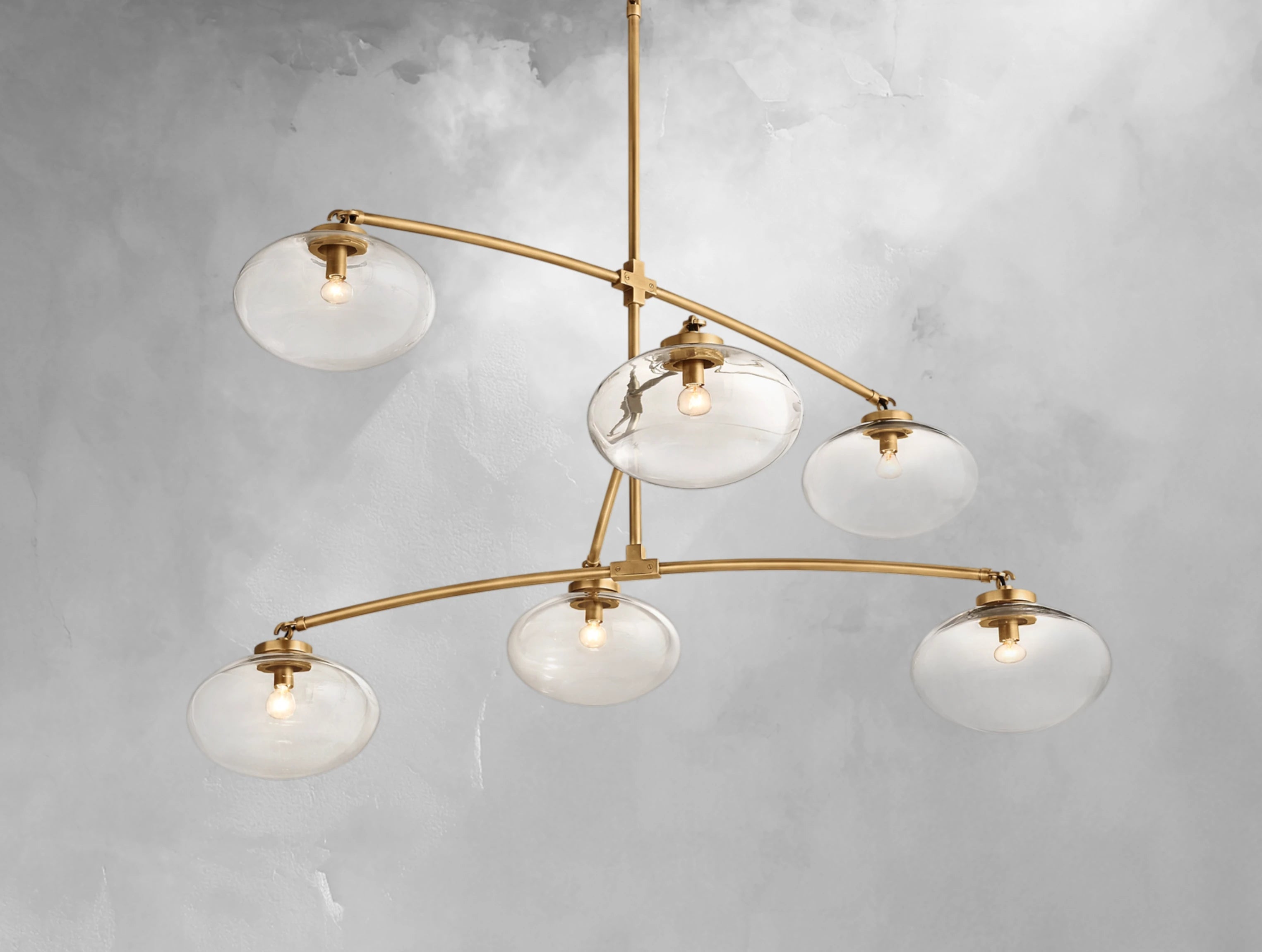 Cabret Glass Mobile Round Chandelier ARDENEL