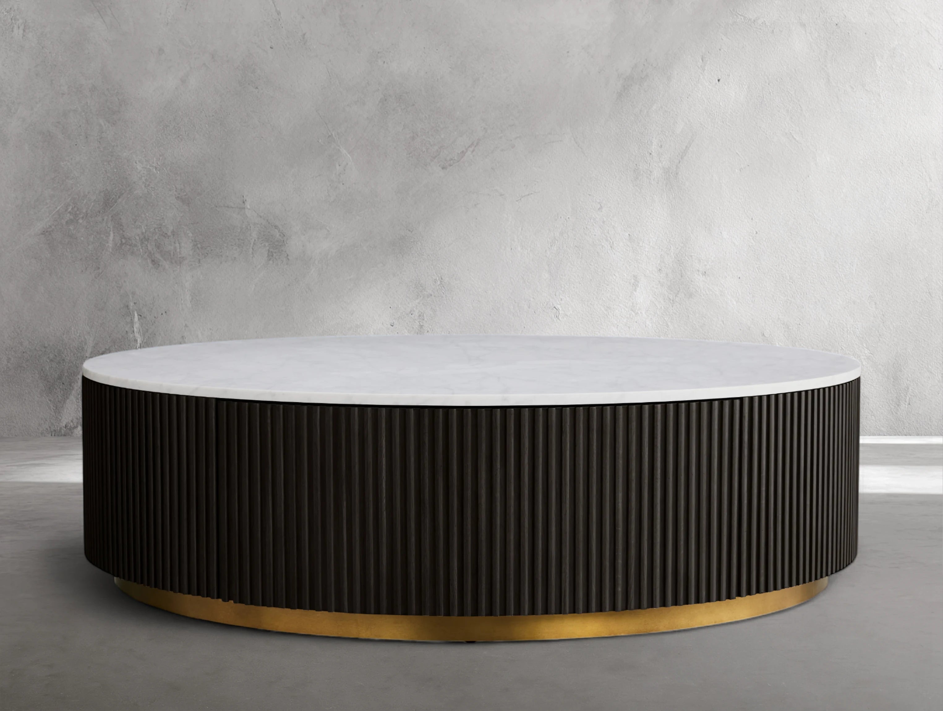 Rolphin Round Storage Coffee Table ARDENEL