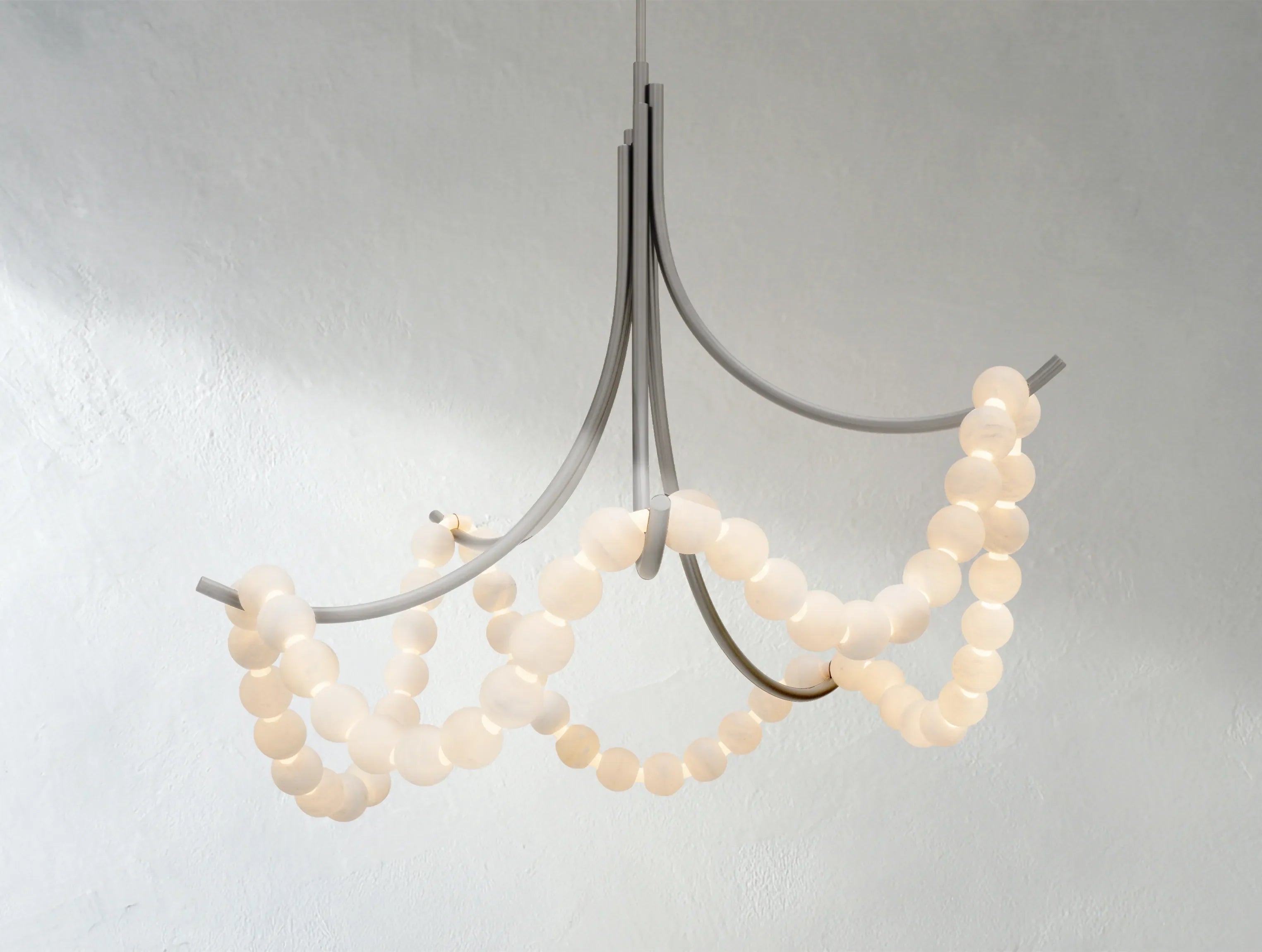 Alien Loop Alabaster Chandelier