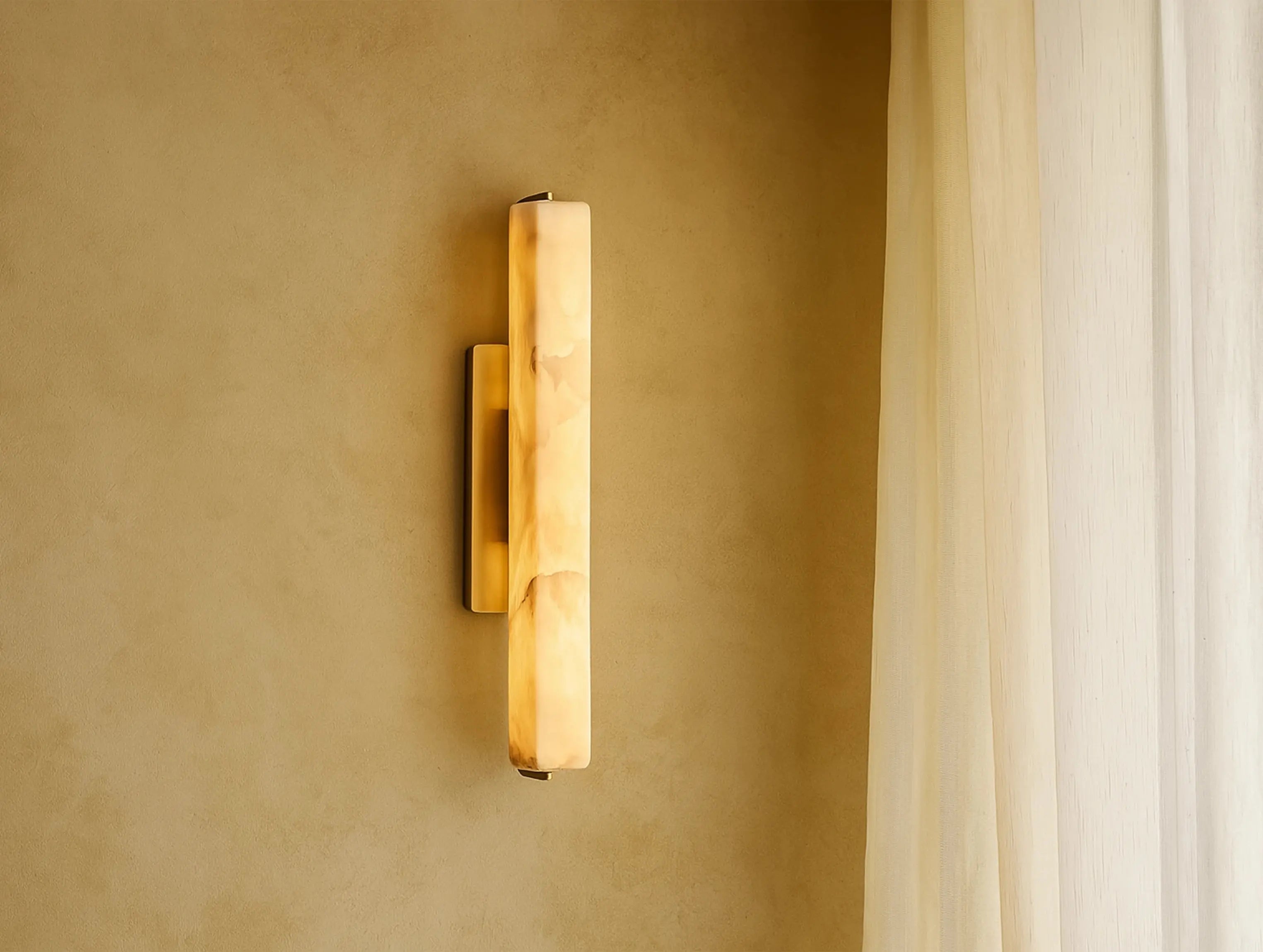 Ardubon Alabaster Single Sconce ARDENEL