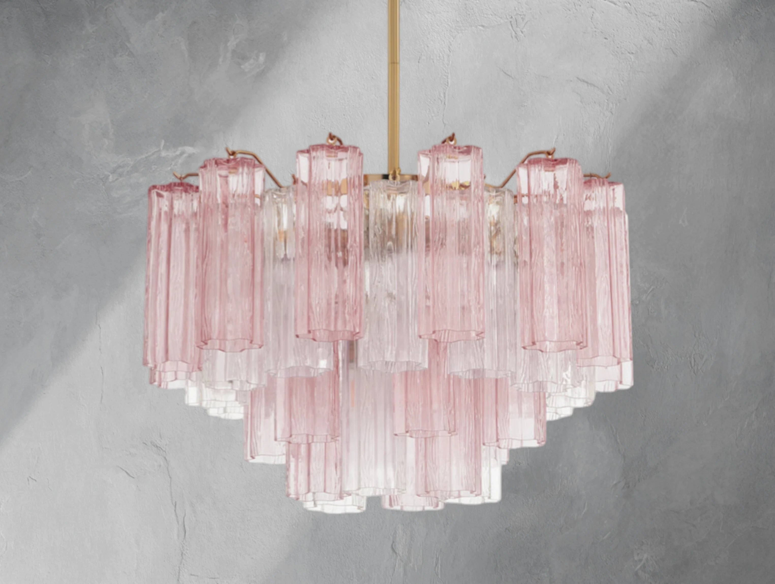 Adois Glass Tiered Round Chandelier