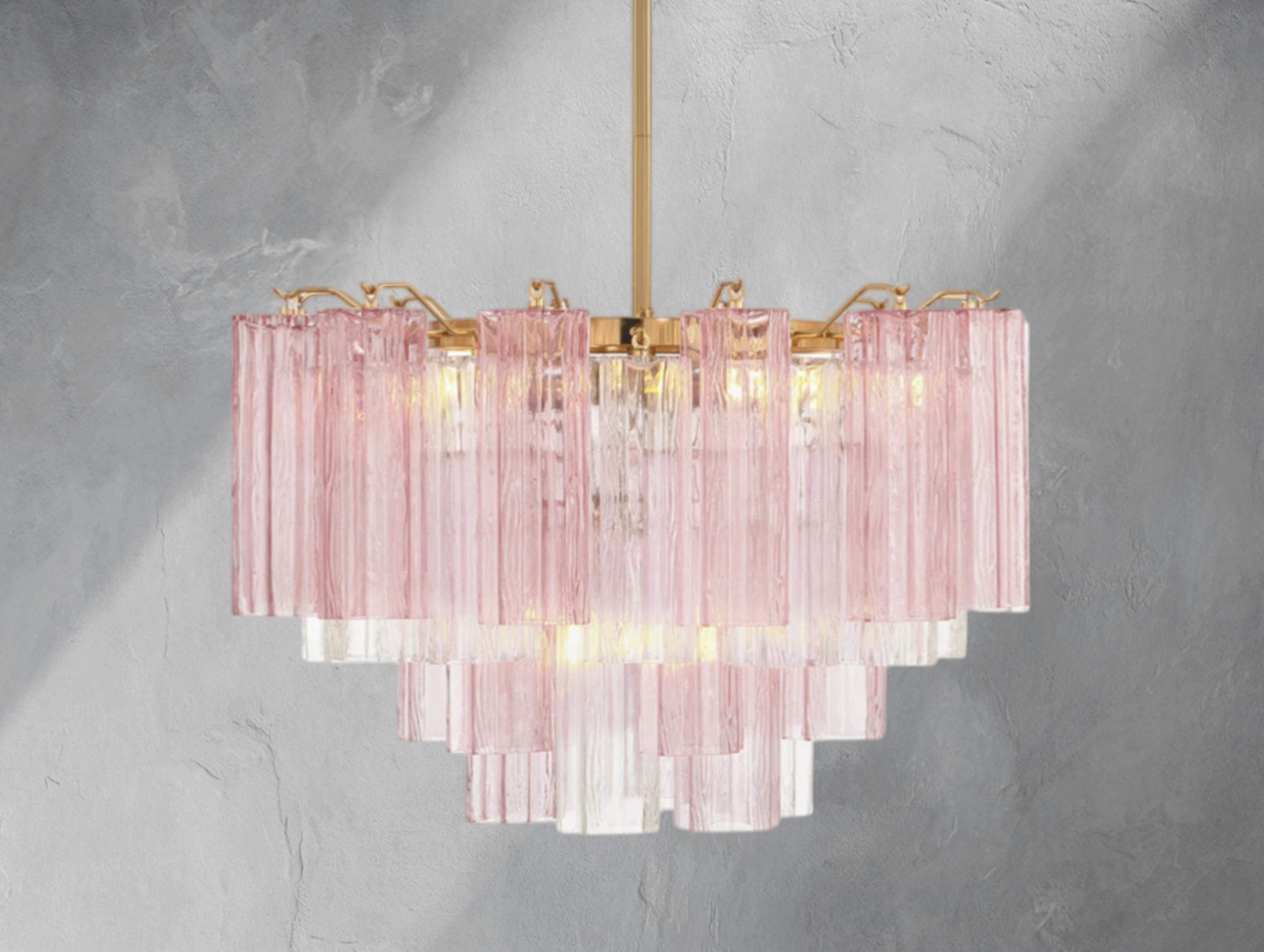 Adois Glass Tiered Round Chandelier