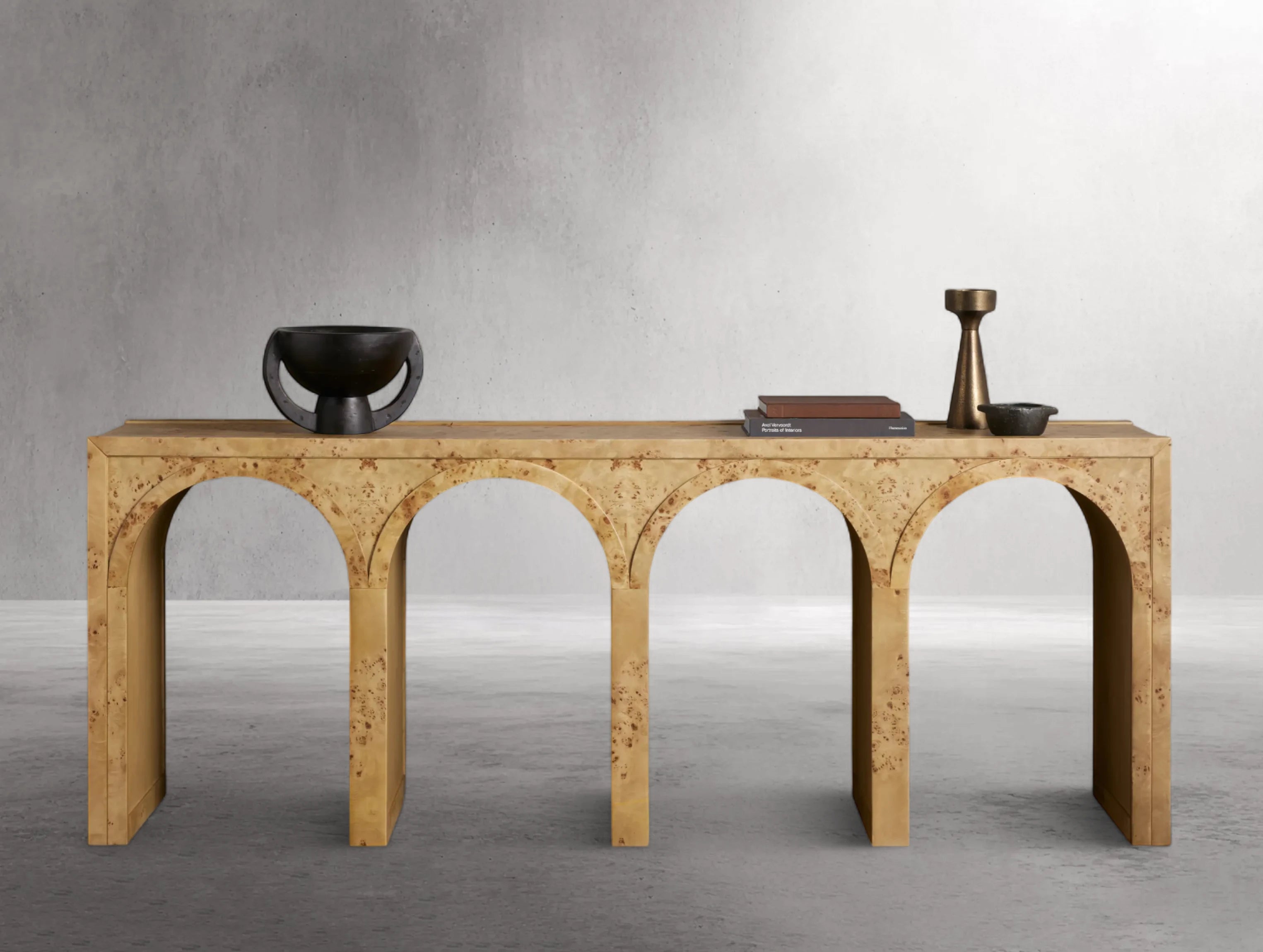 Hottiy Burl Console Table