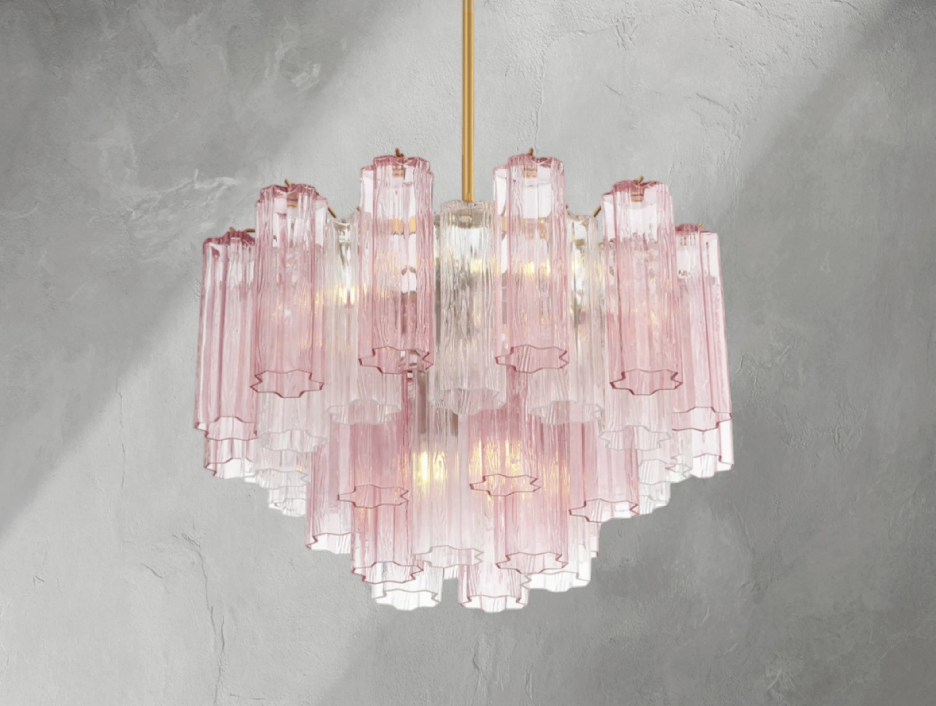 Adois Glass Tiered Round Chandelier