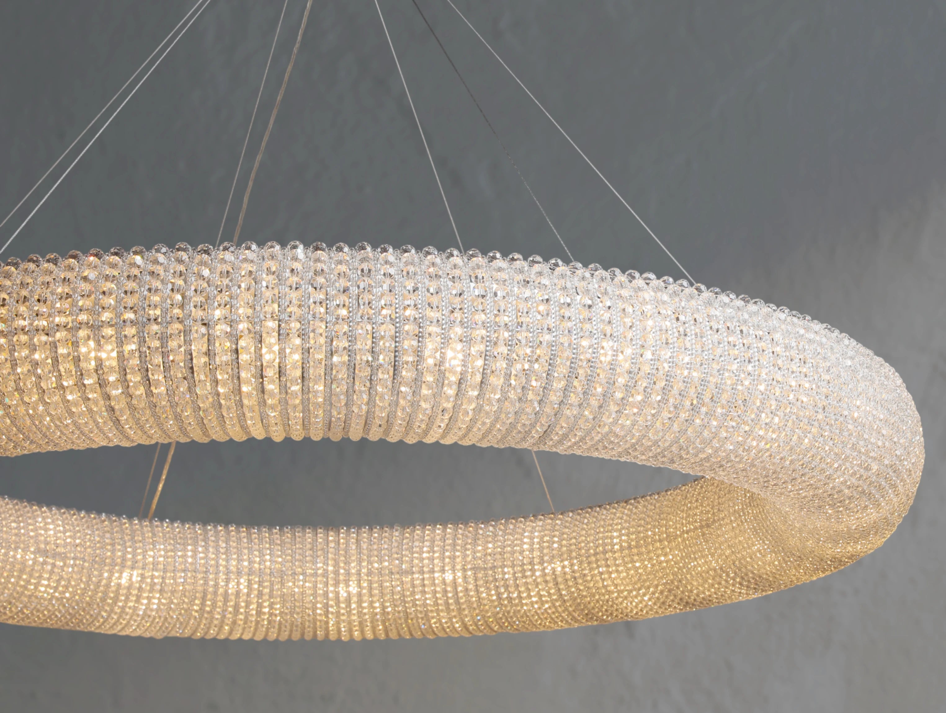 Crystal Halo Round LED Chandelier