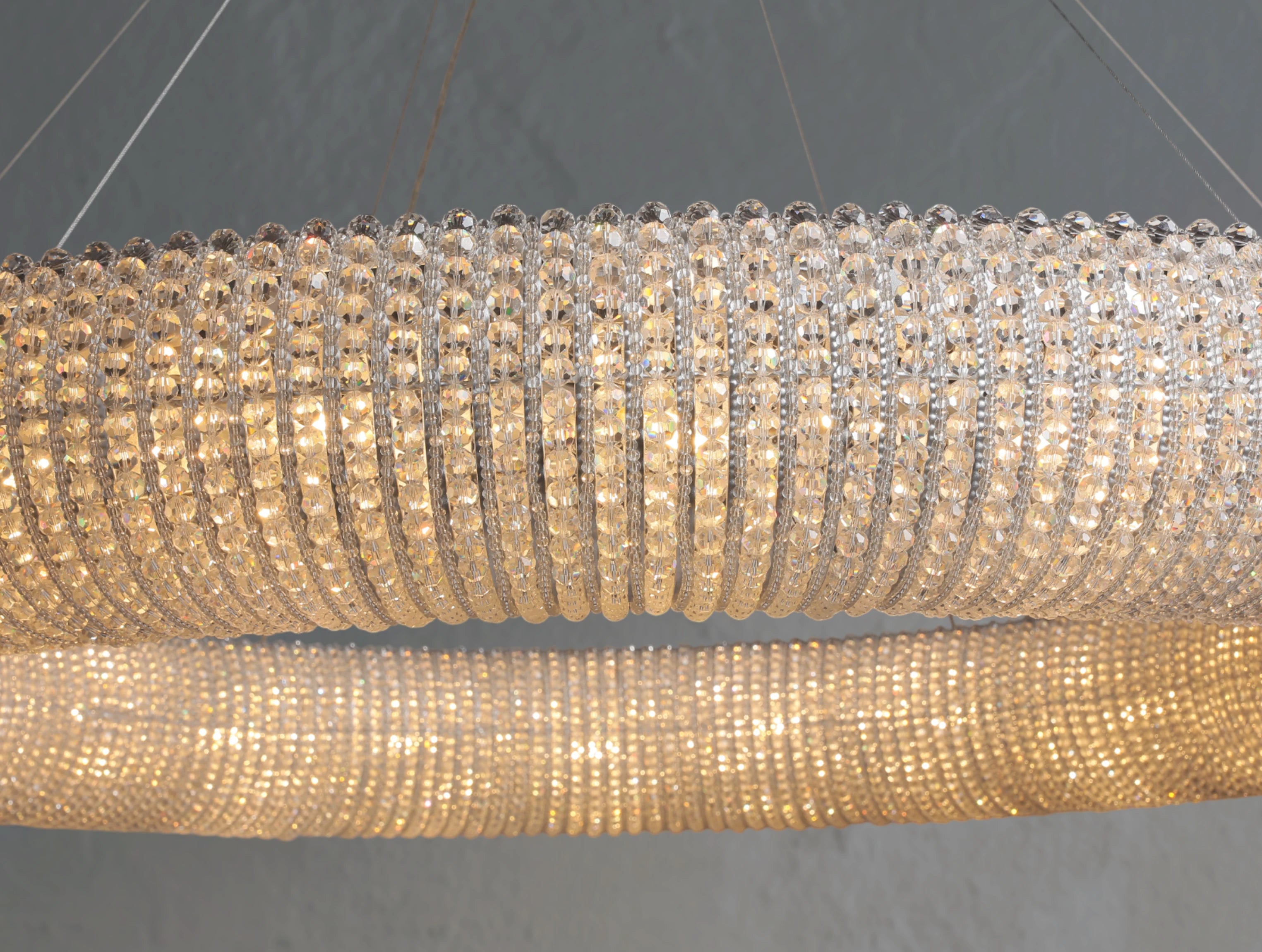 Crystal Halo Round LED Chandelier