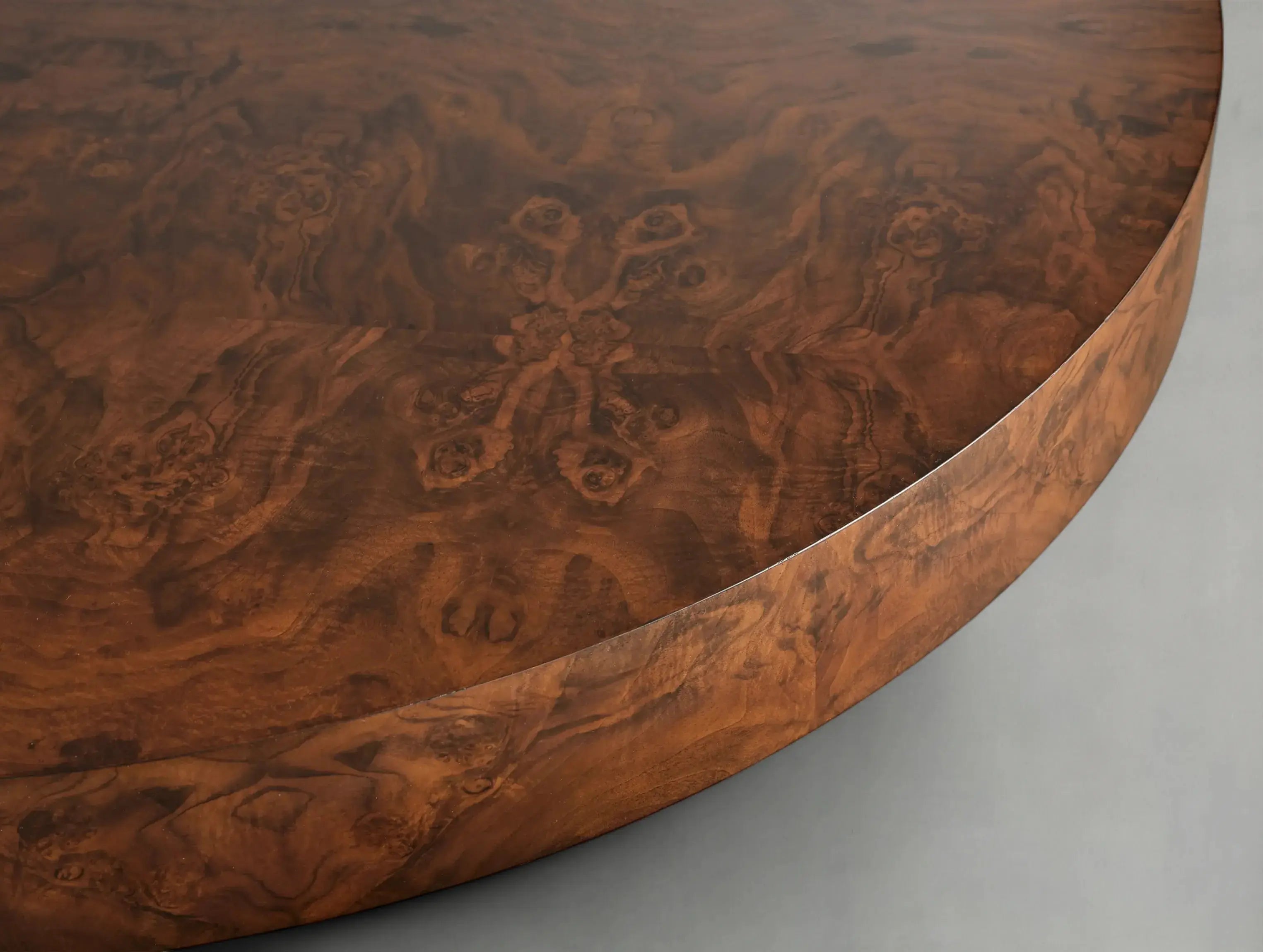 Yanori Burl Round Coffee Table ARDENEL