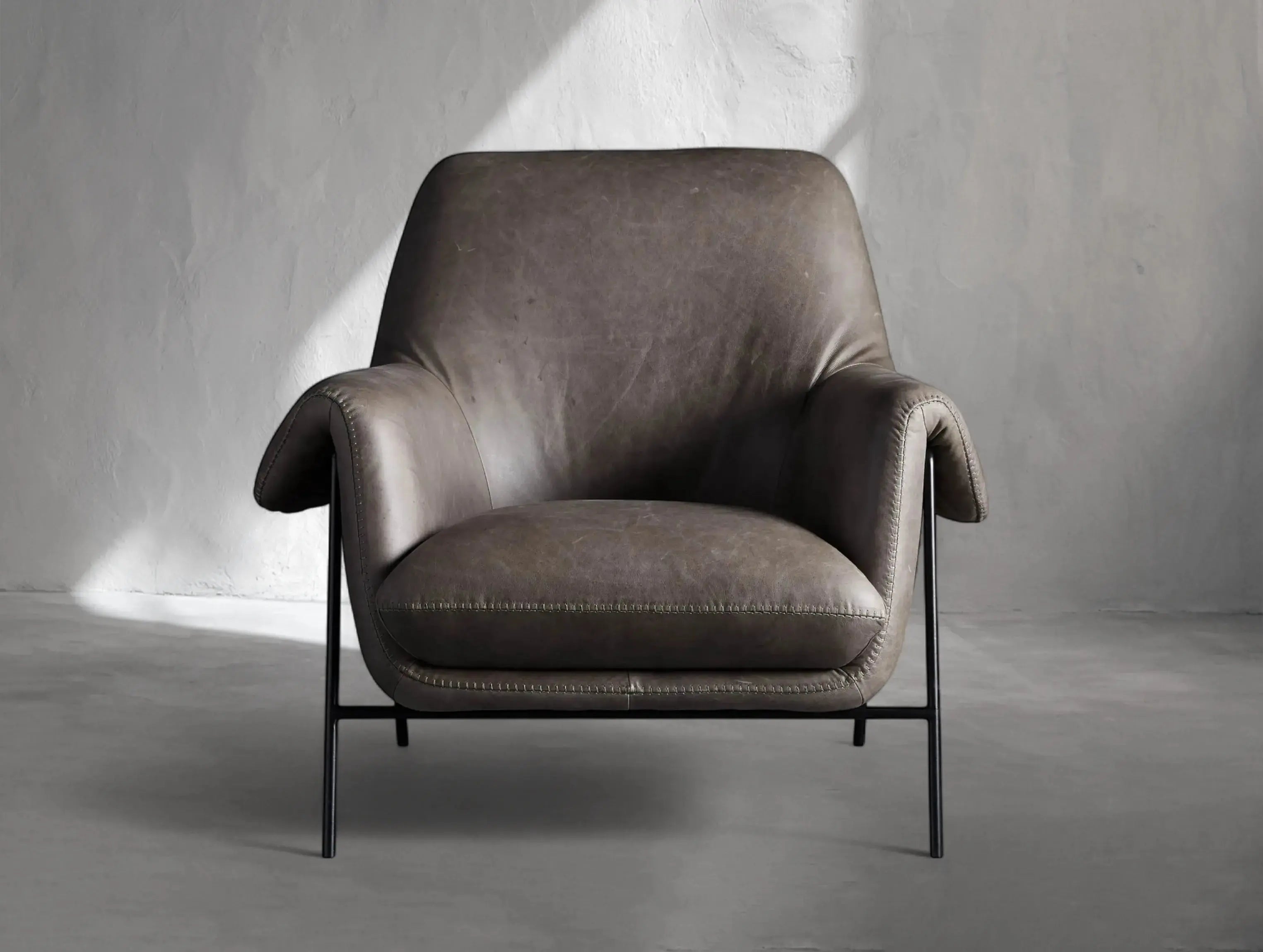 Enroth Leather Armchair ARDENEL
