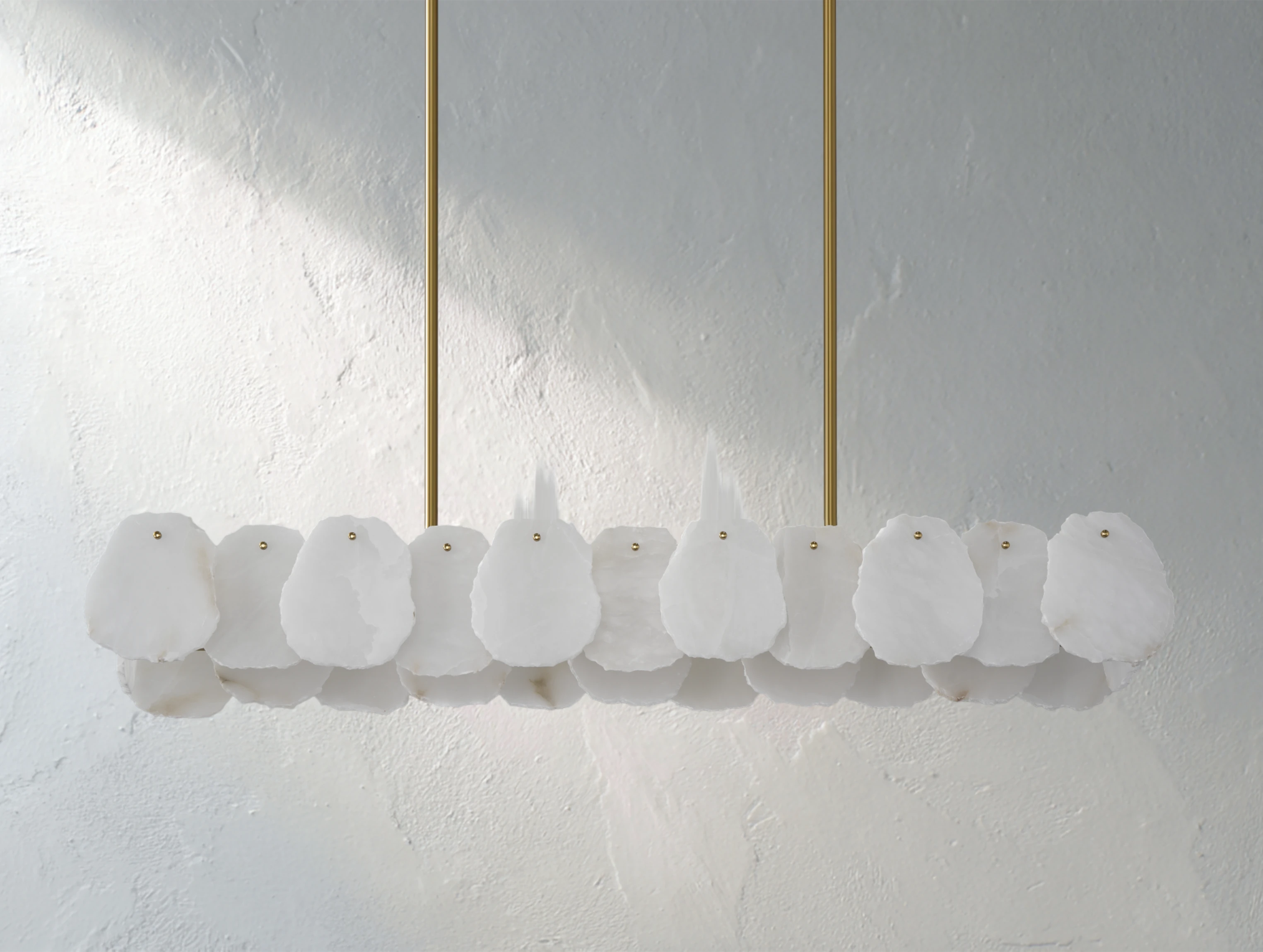 Aurelis Linear Alabaster Chandelier
