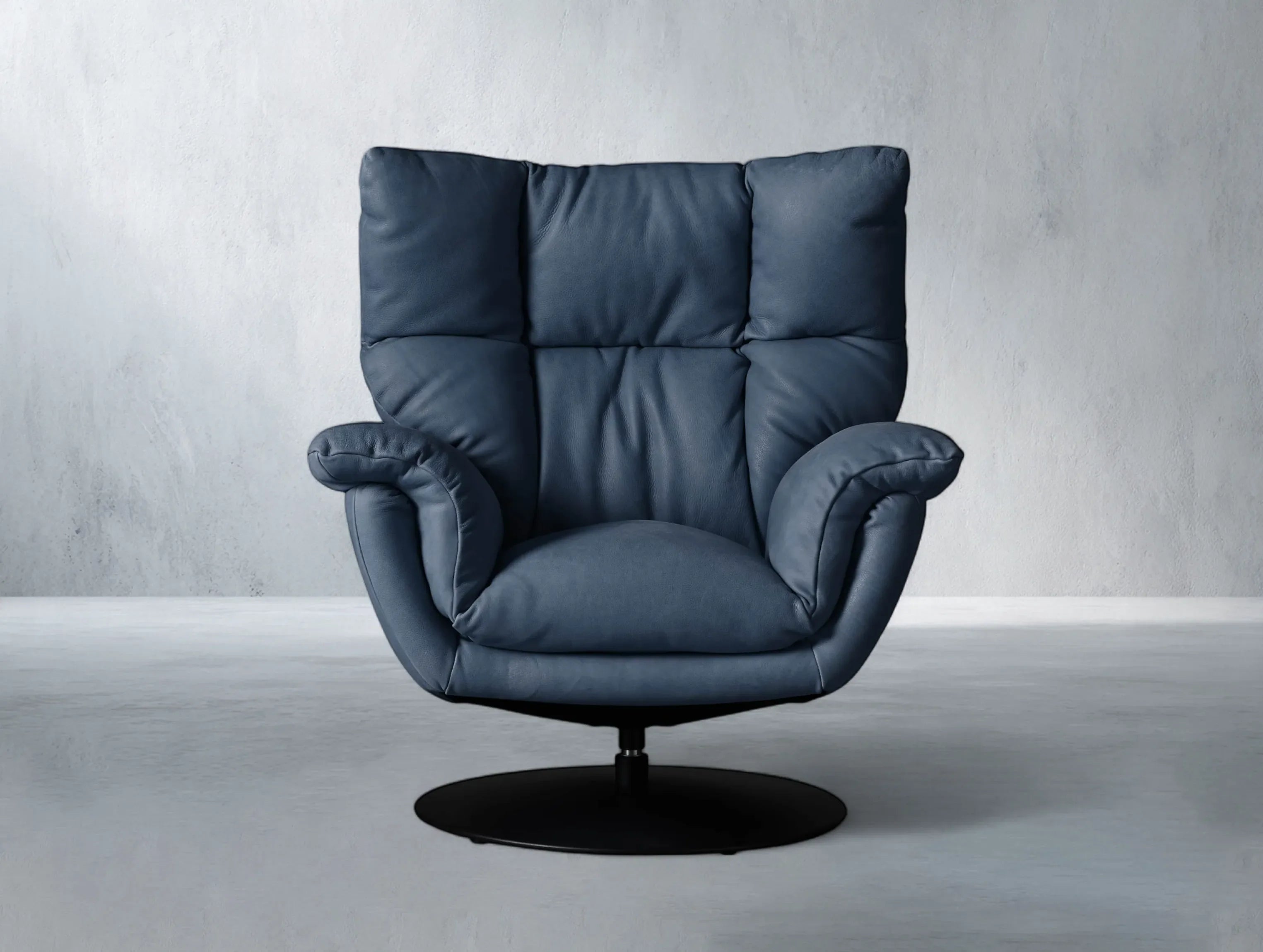 Deniel Leather Swivel Recliner