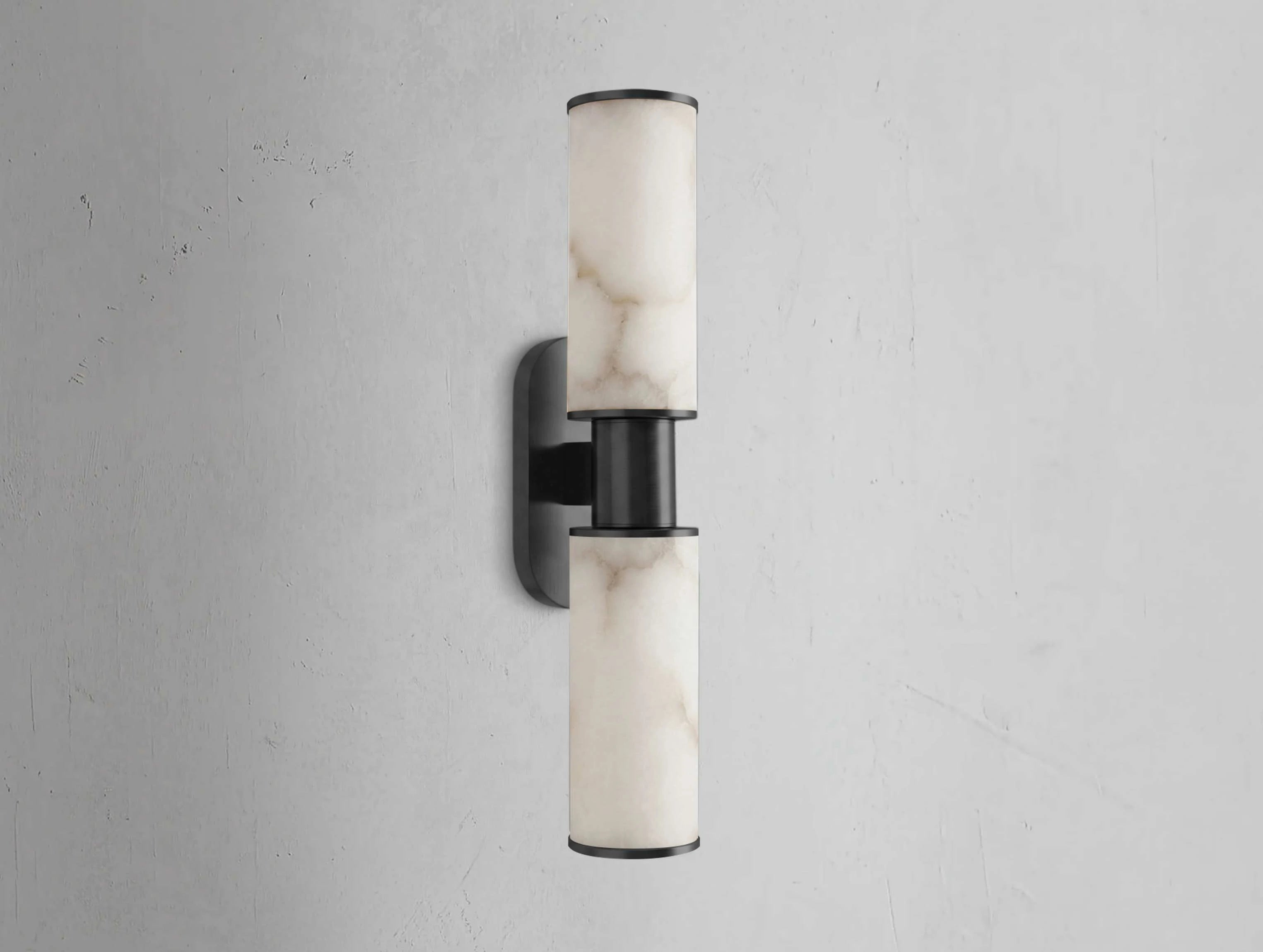 Horlin Double Sconce in Alabaster