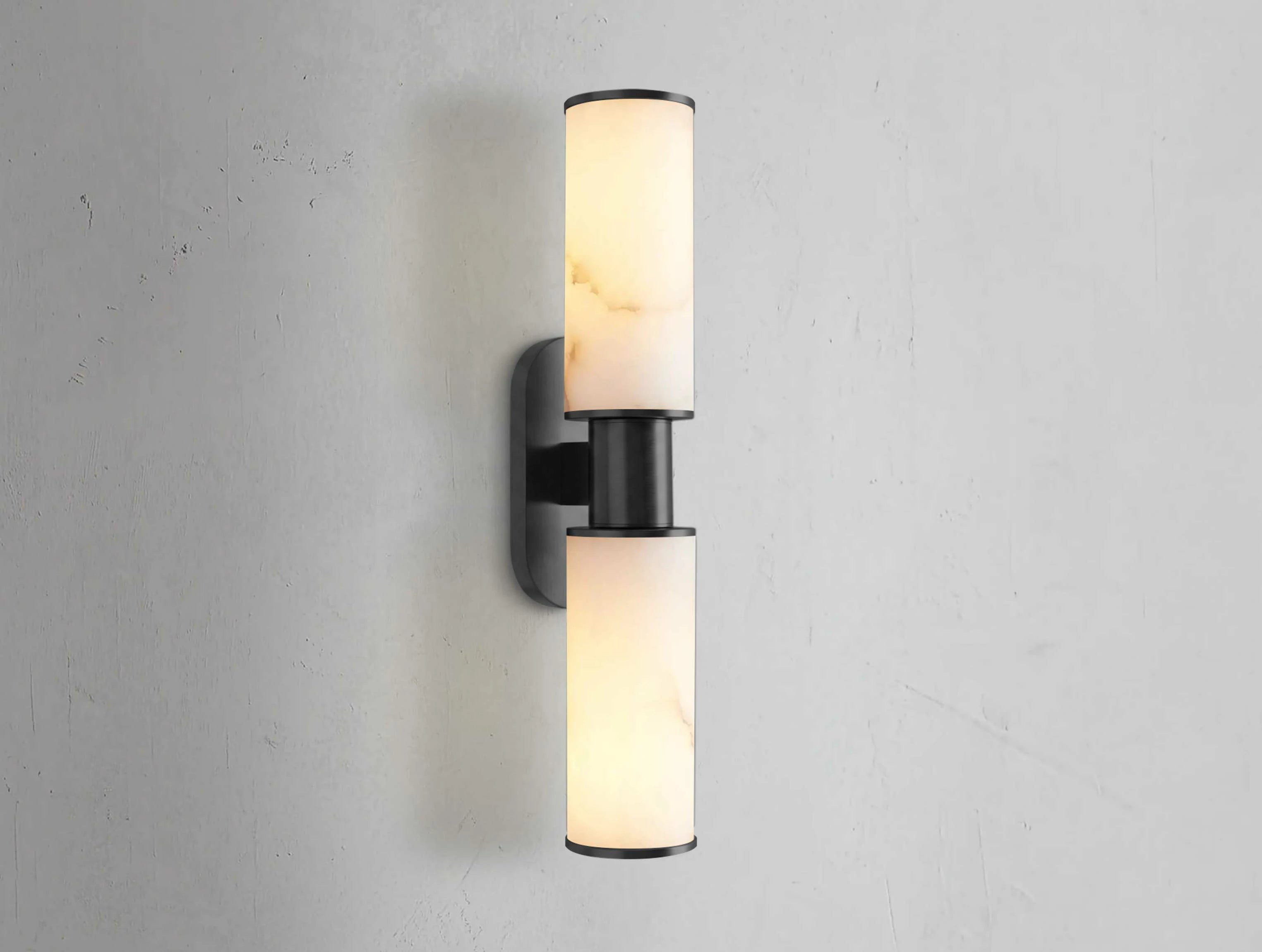 Horlin Double Sconce in Alabaster